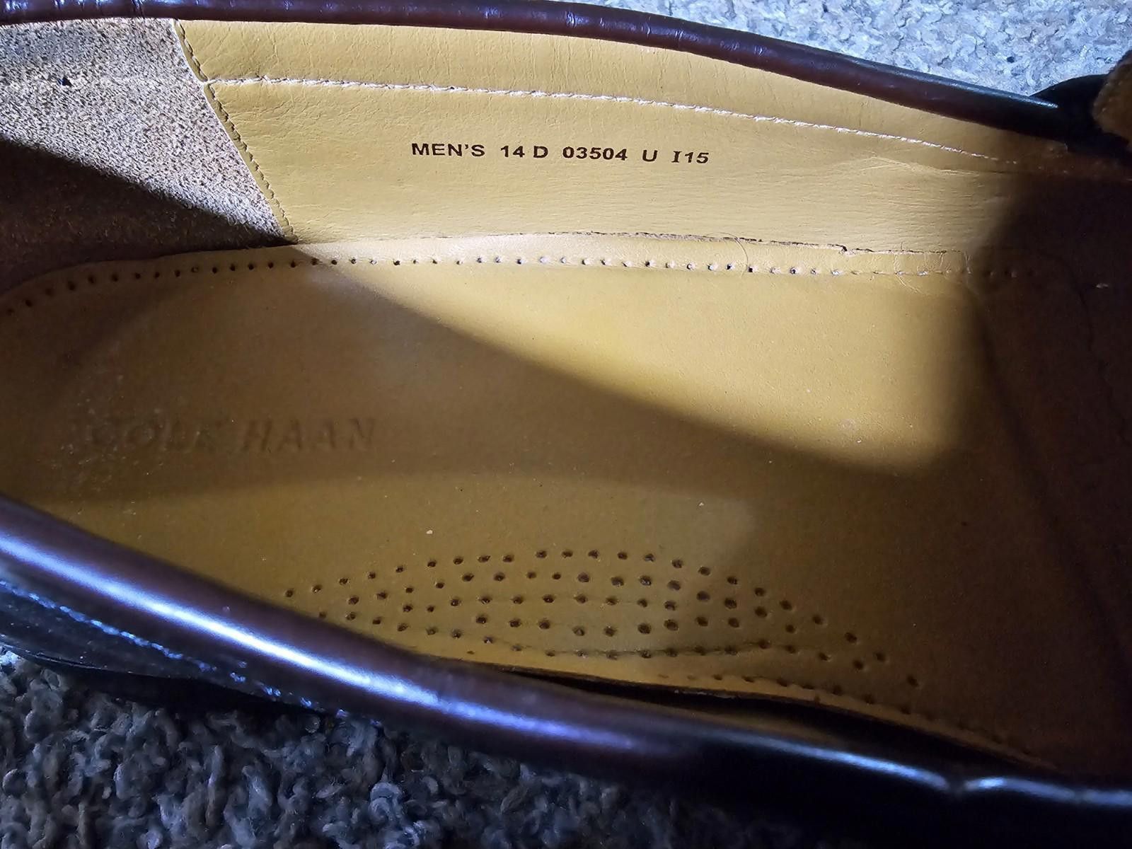 Cole Haan Cole Haan 03504 Burgundy Leather Slip-On Dress Loafers 14D Size US 14 / EU 47 - 2 Thumbnail