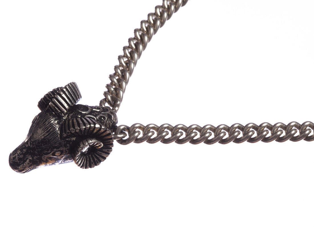Handmade Men's Sterling Silver Ram Head Necklace Alberto Juan Size ONE SIZE - 1 Thumbnail
