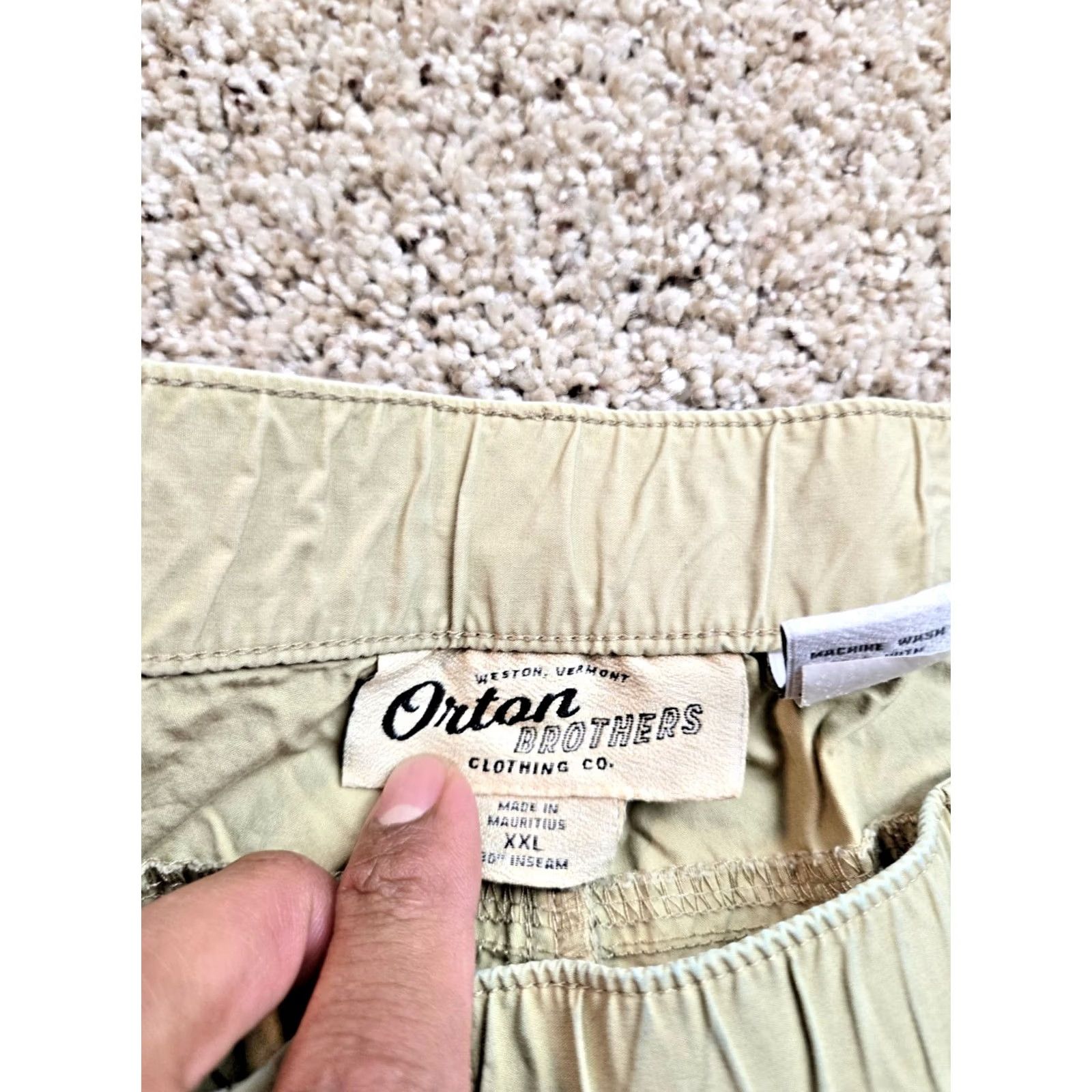 Vintage Columbia Mens Pants 2XL Brown Cotton Straight Leg Inseam 30" Chino Casual Travel Cargo Pocket Zipper Size US 39 - 3 Thumbnail