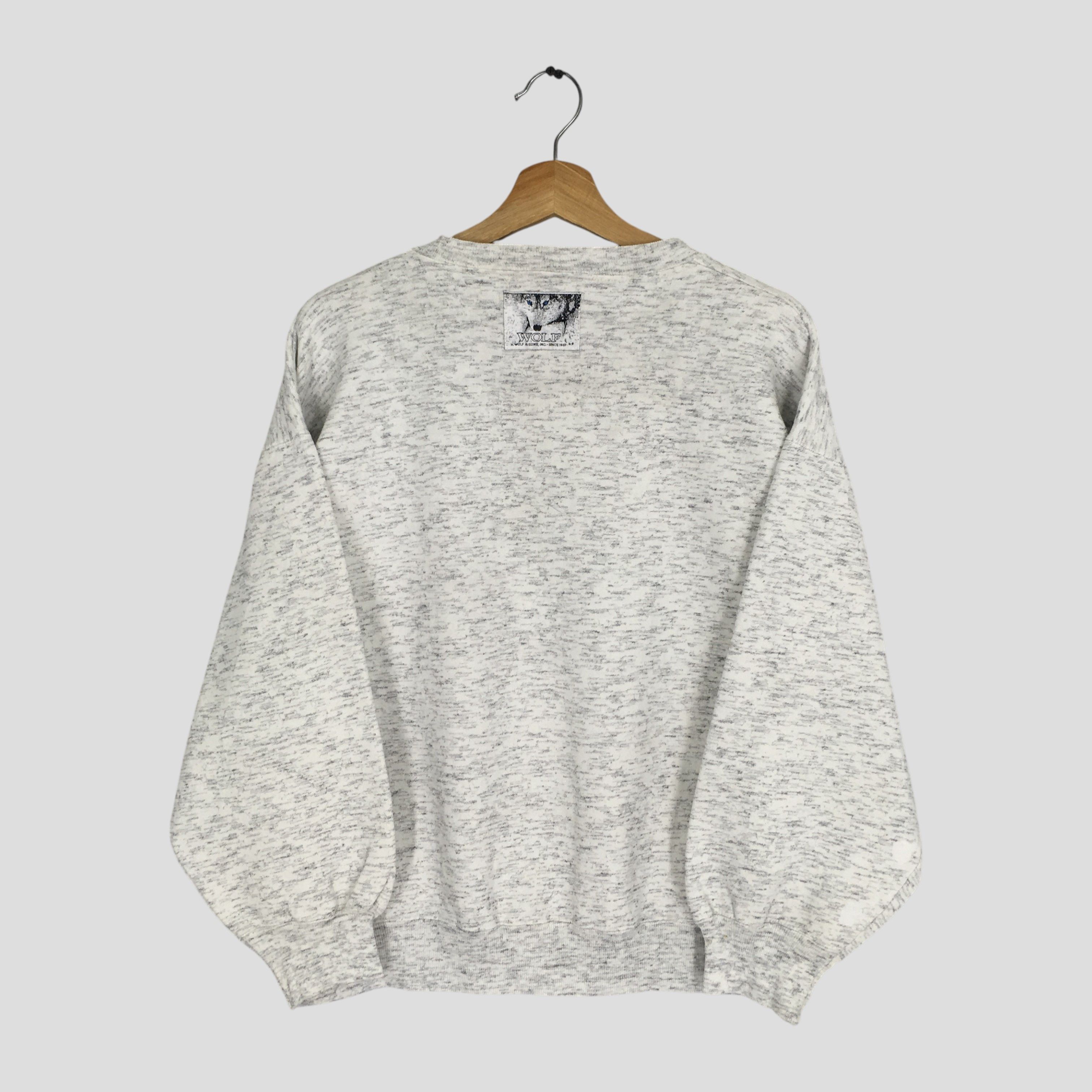 Vintage vintage grey sweatshirt - 350 Size US XL / EU 56 / 4 - 2 Thumbnail