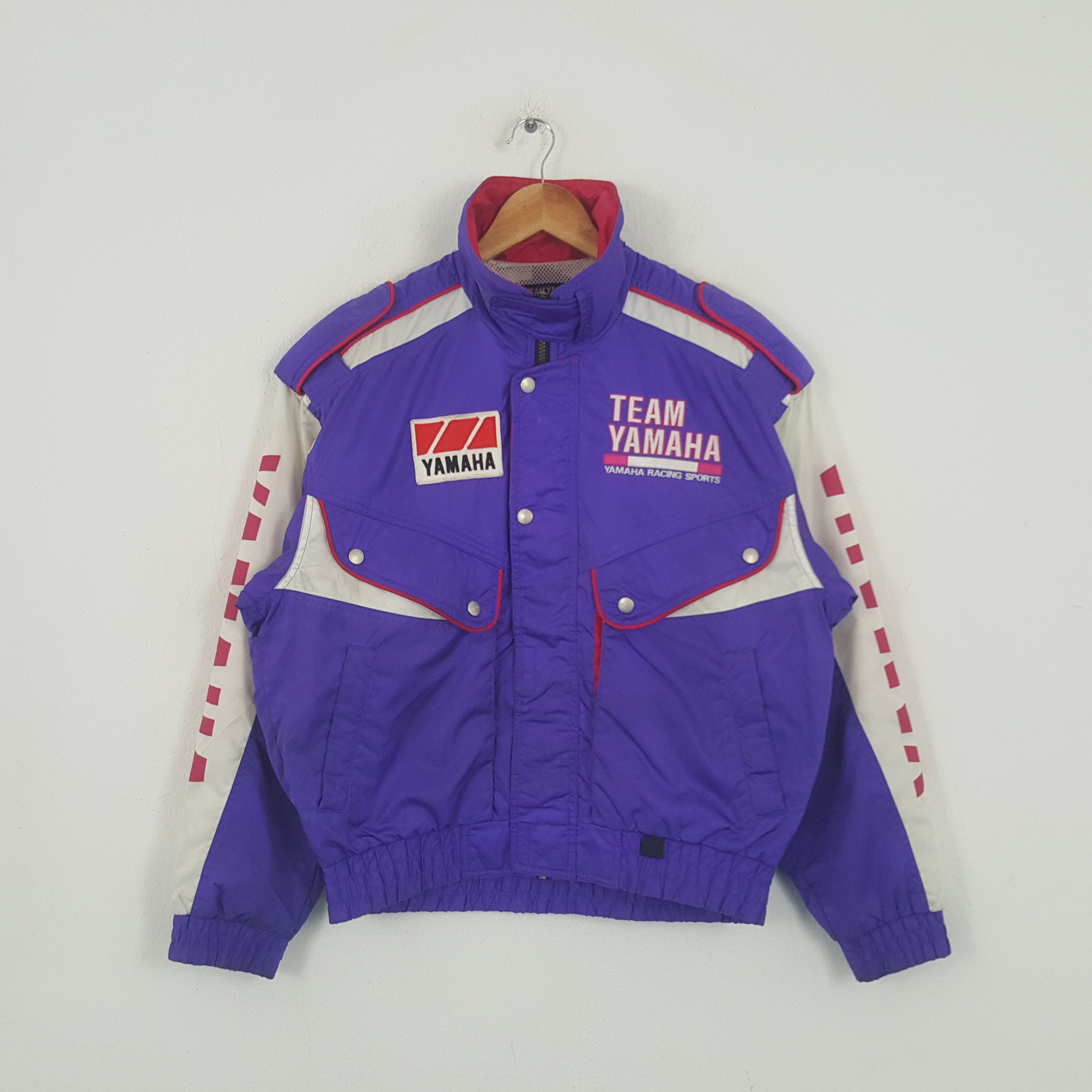 Vintage × Yamaha Vintage Team Yamaha Racing Motorsports Team Jacket Size US XL / EU 56 / 4 - 3 Thumbnail