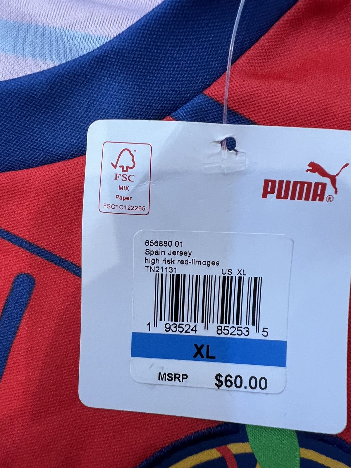 Puma Puma spain quatre cent quinze 20 soccer kit jersey Size US XL / EU 56 / 4 - 3 Thumbnail