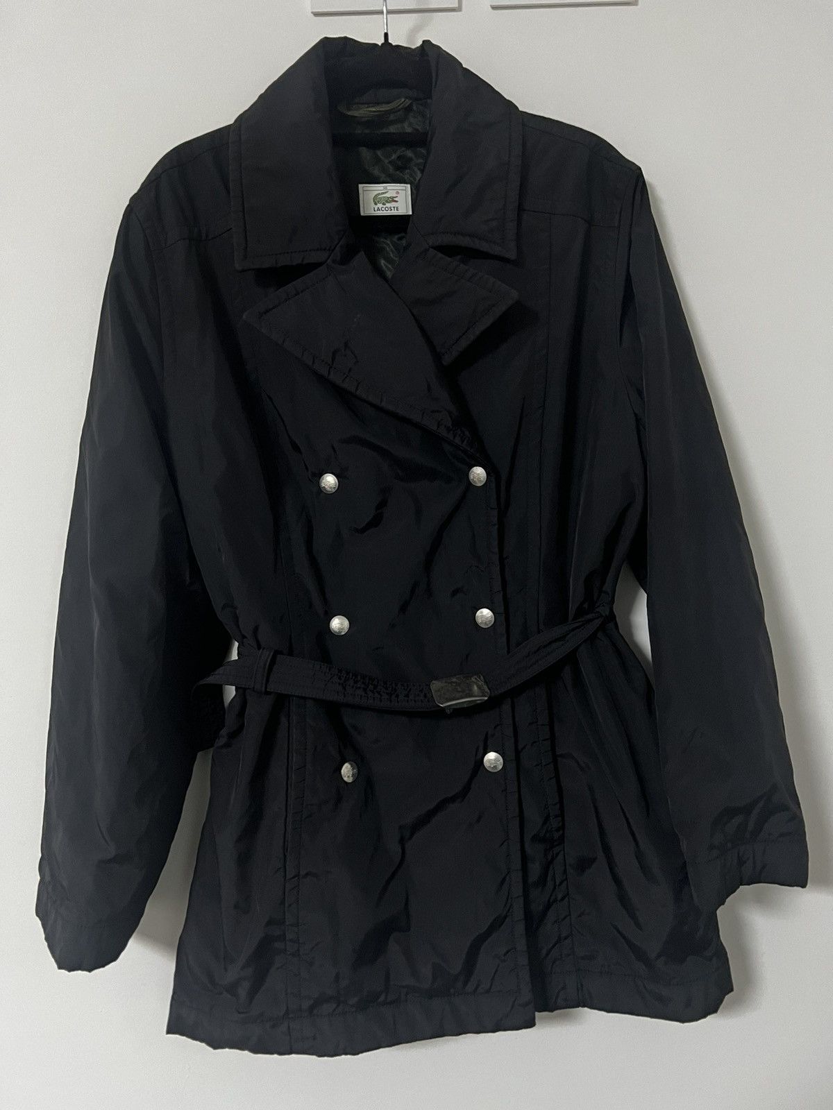 Lacoste Black lacoste parka M trench jacket Size M / US 6-8 / IT 42-44 - 1 Thumbnail