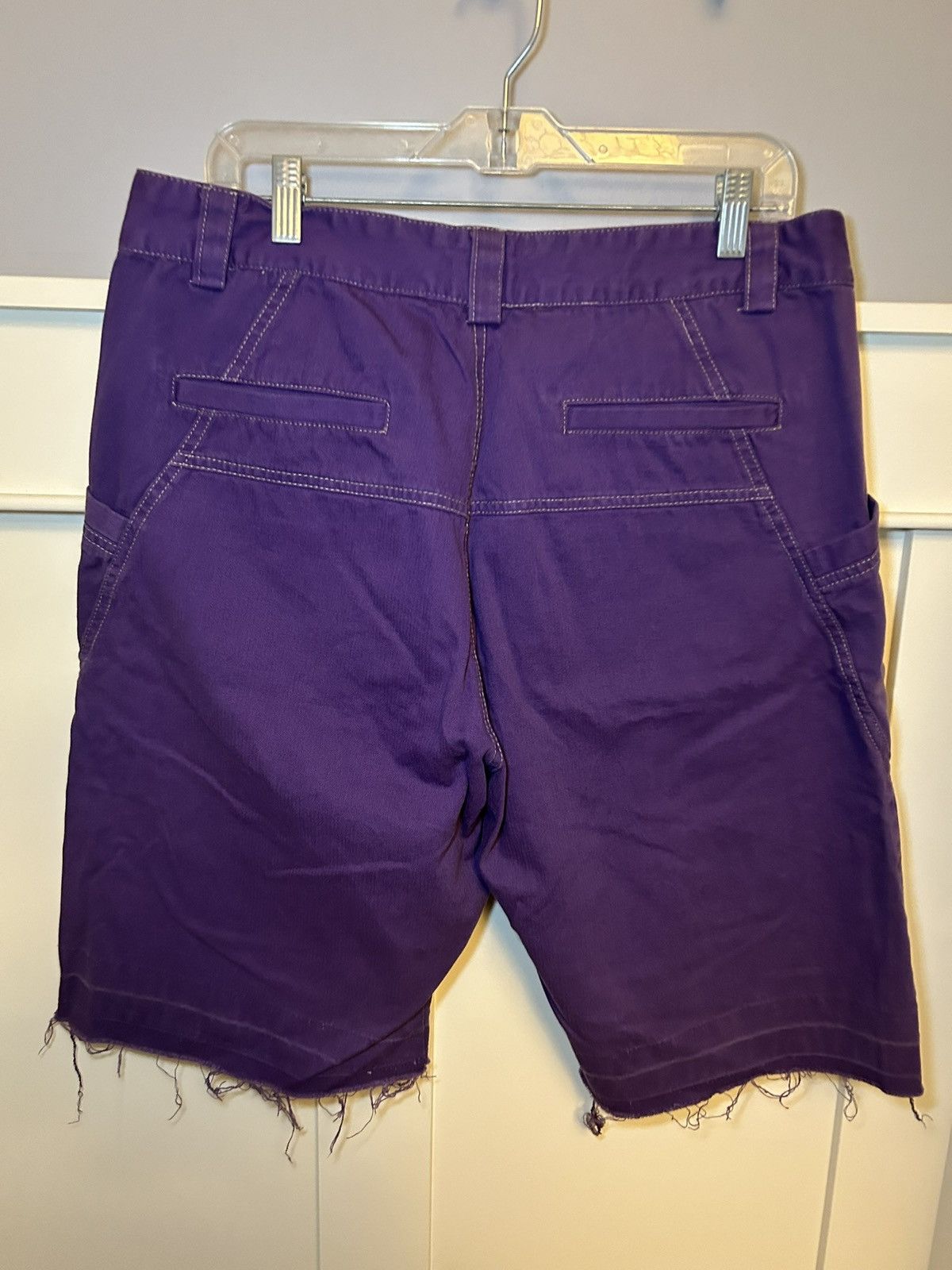 Other Vintage HTTP: distressed purple denim shorts Size US 34 / EU 50 - 2 Thumbnail