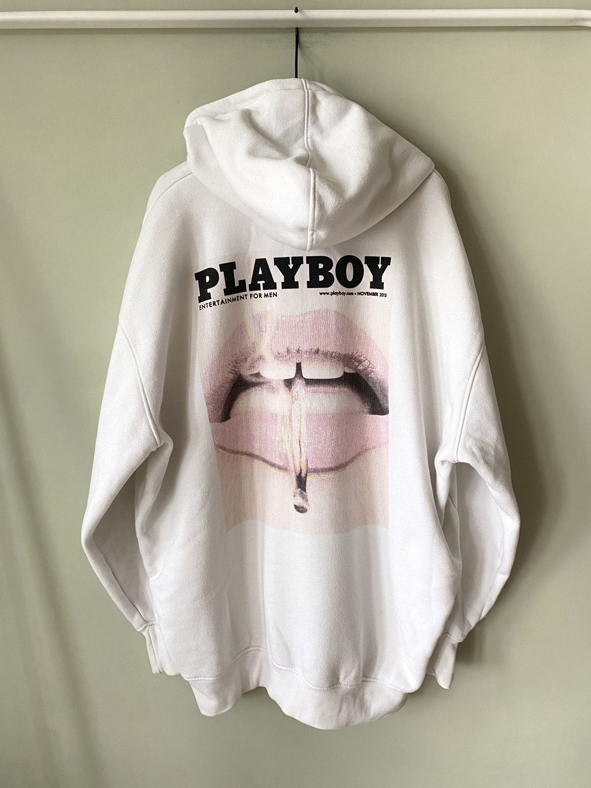 Playboy 2013 Playboy lips oversized hoodie Size US XL / EU 56 / 4 - 1 Thumbnail