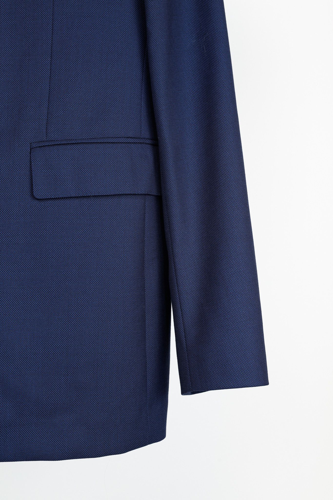 Burberry Burberry Blue Classic Fit Birdseye Wool Tailored Jacket Size 54R - 6 Thumbnail