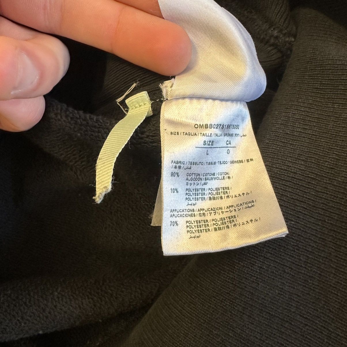 Champion × Off-White Off-White Champion Black Hoodie Size US L / EU 52-54 / 3 - 5 Thumbnail