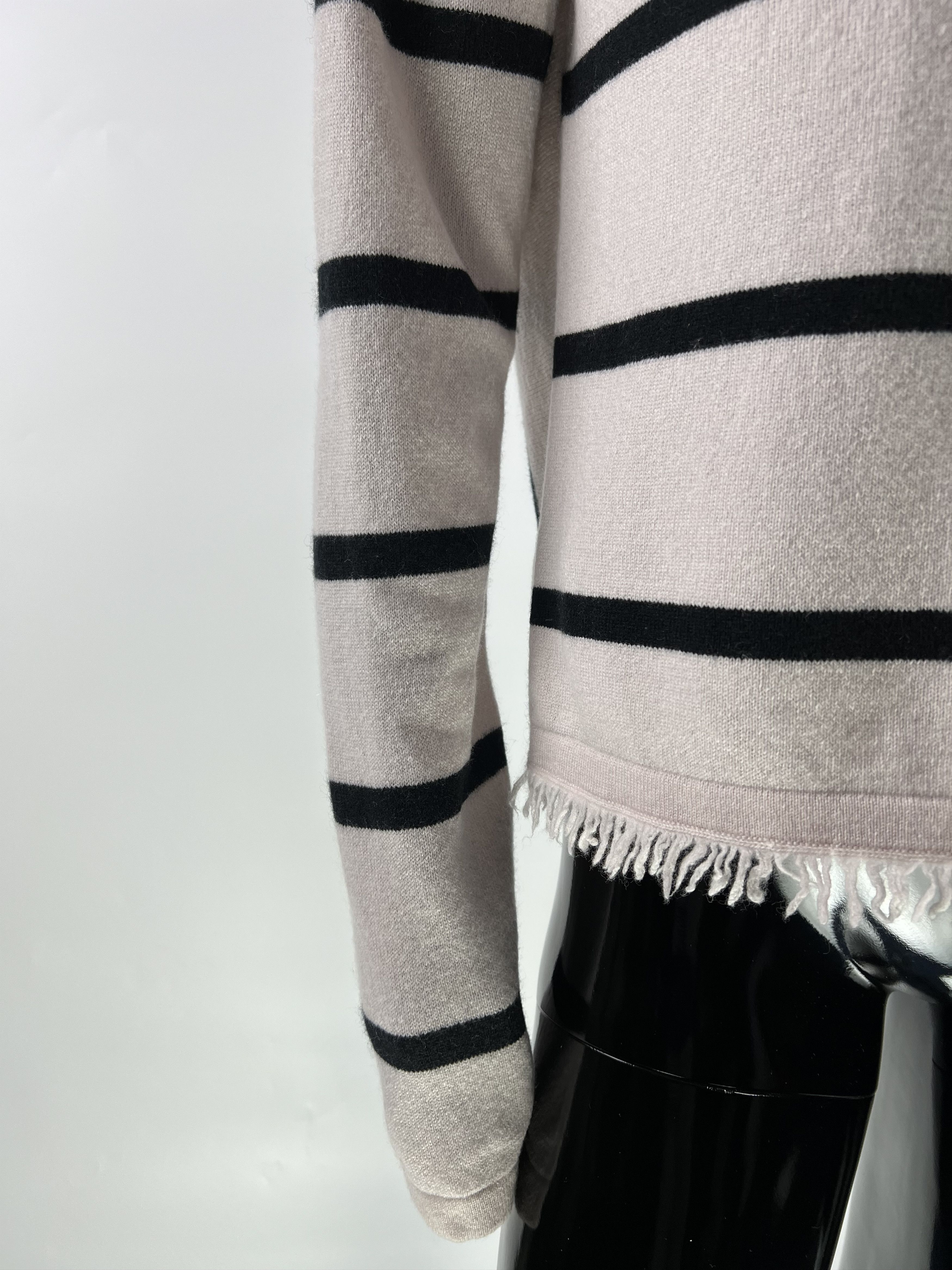 Luisa Cerano Luisa Cerano Striped Wool Silk Cashmere Sweater Size M / US 6-8 / IT 42-44 - 3 Thumbnail