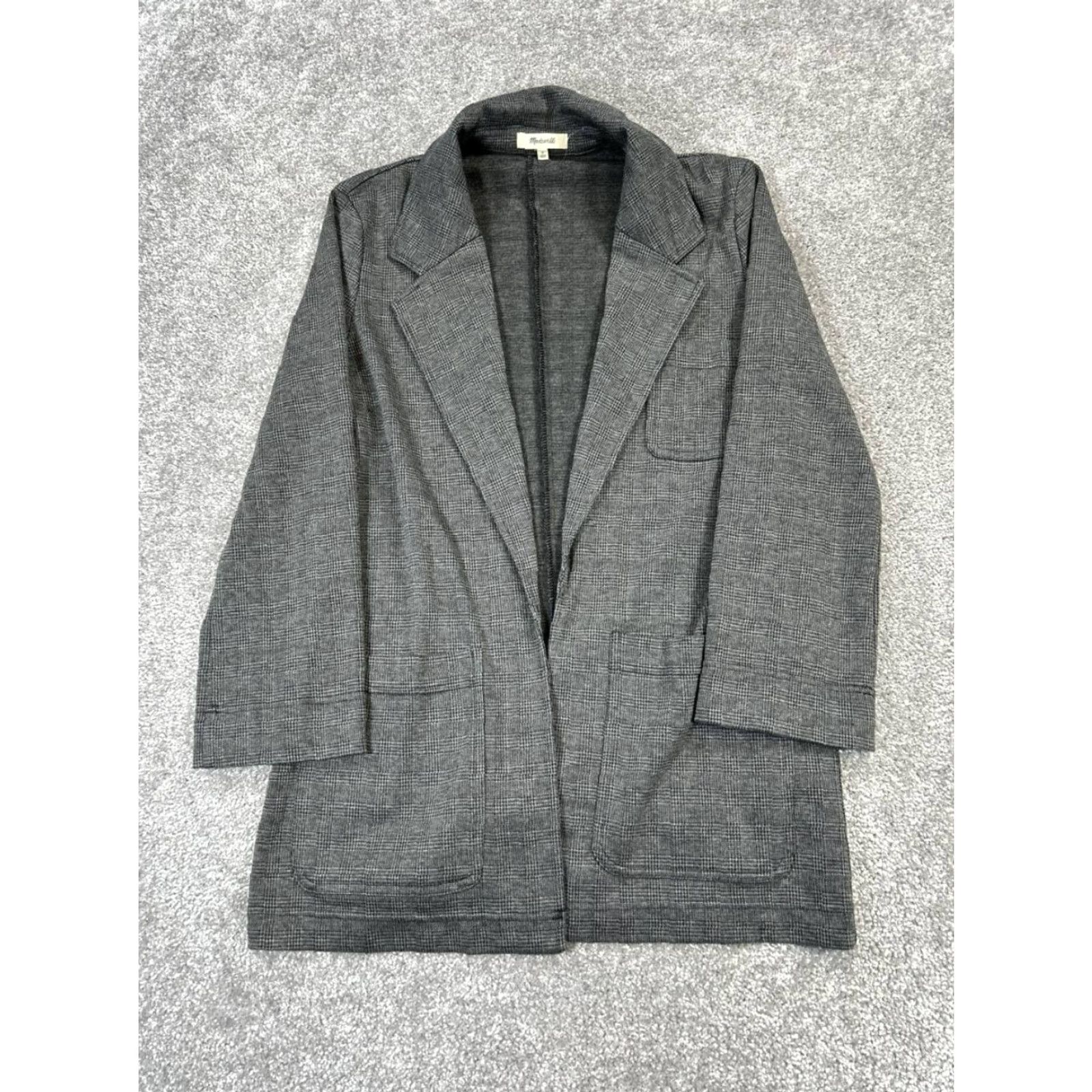 Madewell Madewell Jacket Womens Small Gray Knit Open Front Jacket Size S / US 4 / IT 40 - 2 Thumbnail