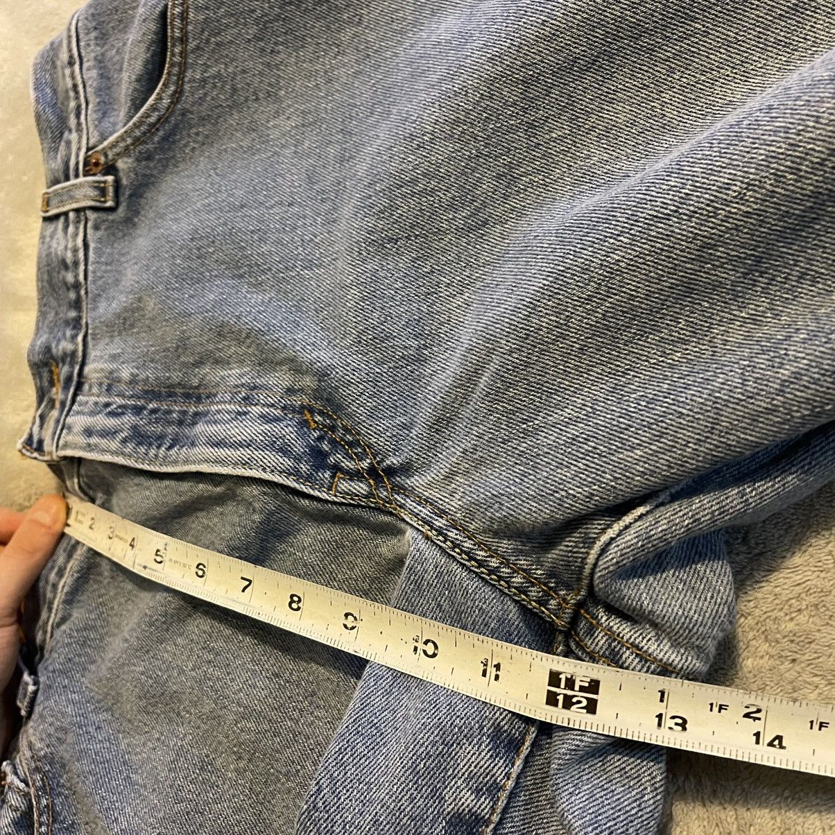 Levi's Vintage Levi's 550 Jeans Women 16 Blue Relaxed Fit Tapered Size 33" - 6 Thumbnail