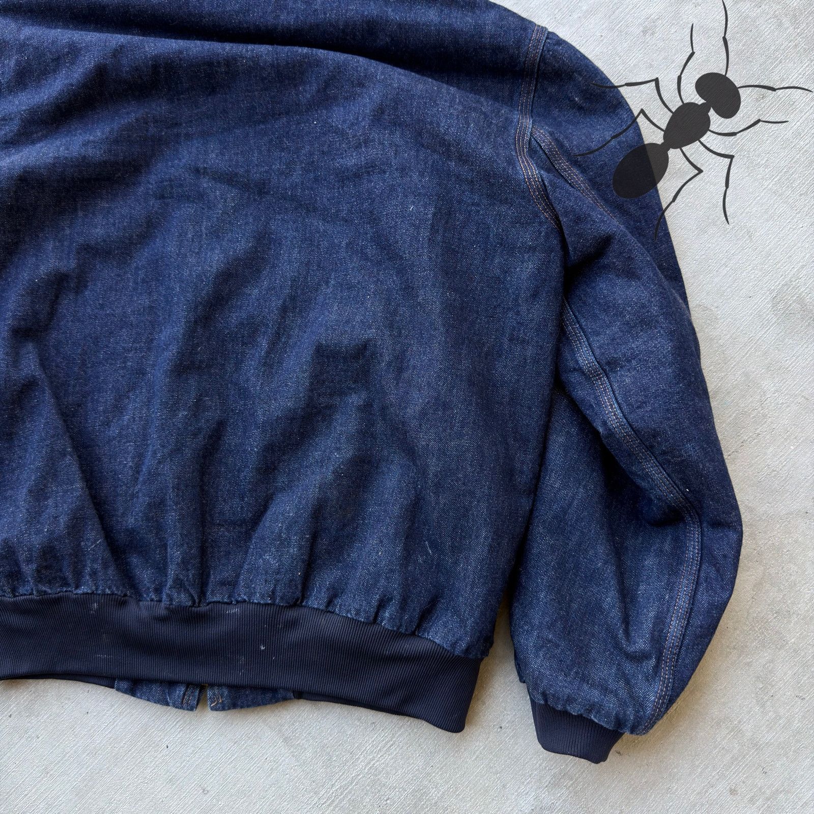 Carhartt × Vintage Carhartt dark blue denim hooded work wear jacket Size US L / EU 52-54 / 3 - 8 Thumbnail
