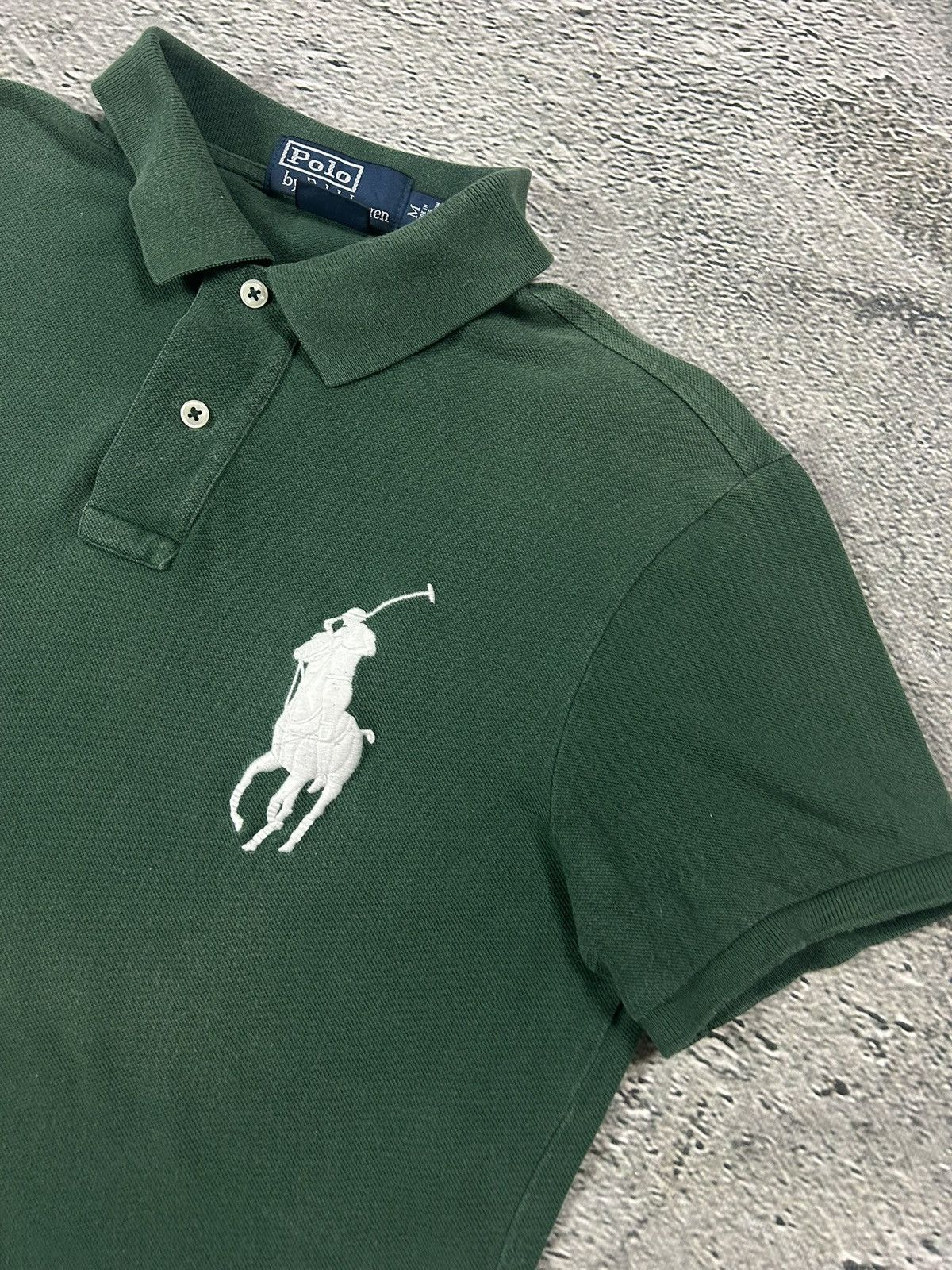 Ralph Lauren Chief Keef Polo Ralph Lauren Polo green white big pony Y2K Size US M / EU 48-50 / 2 - 2 Thumbnail