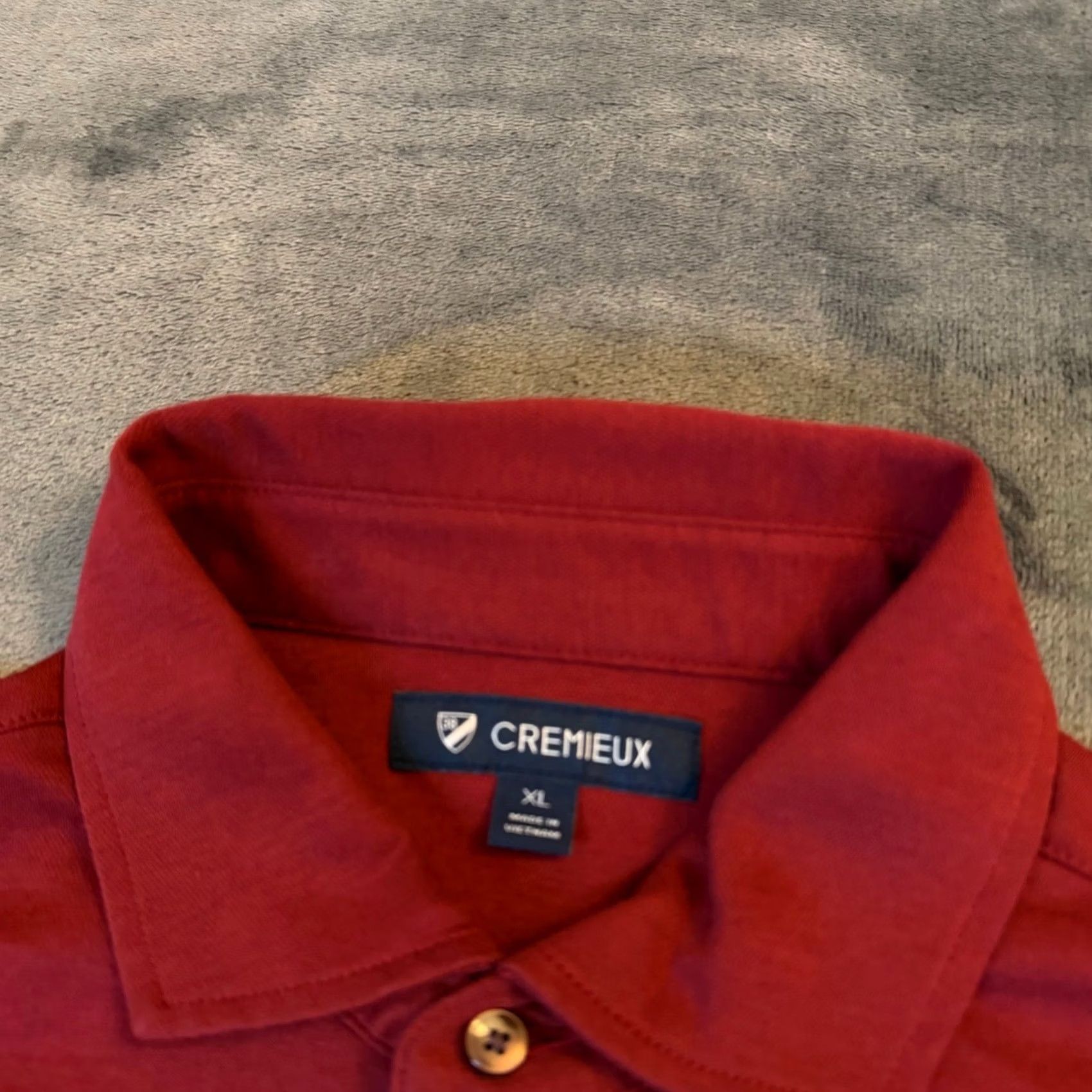Cremieux Cremieux Chamonix Collection Button Up Mens XL Red Pima Cotton Knit NWT Size US XL / EU 56 / 4 - 2 Thumbnail