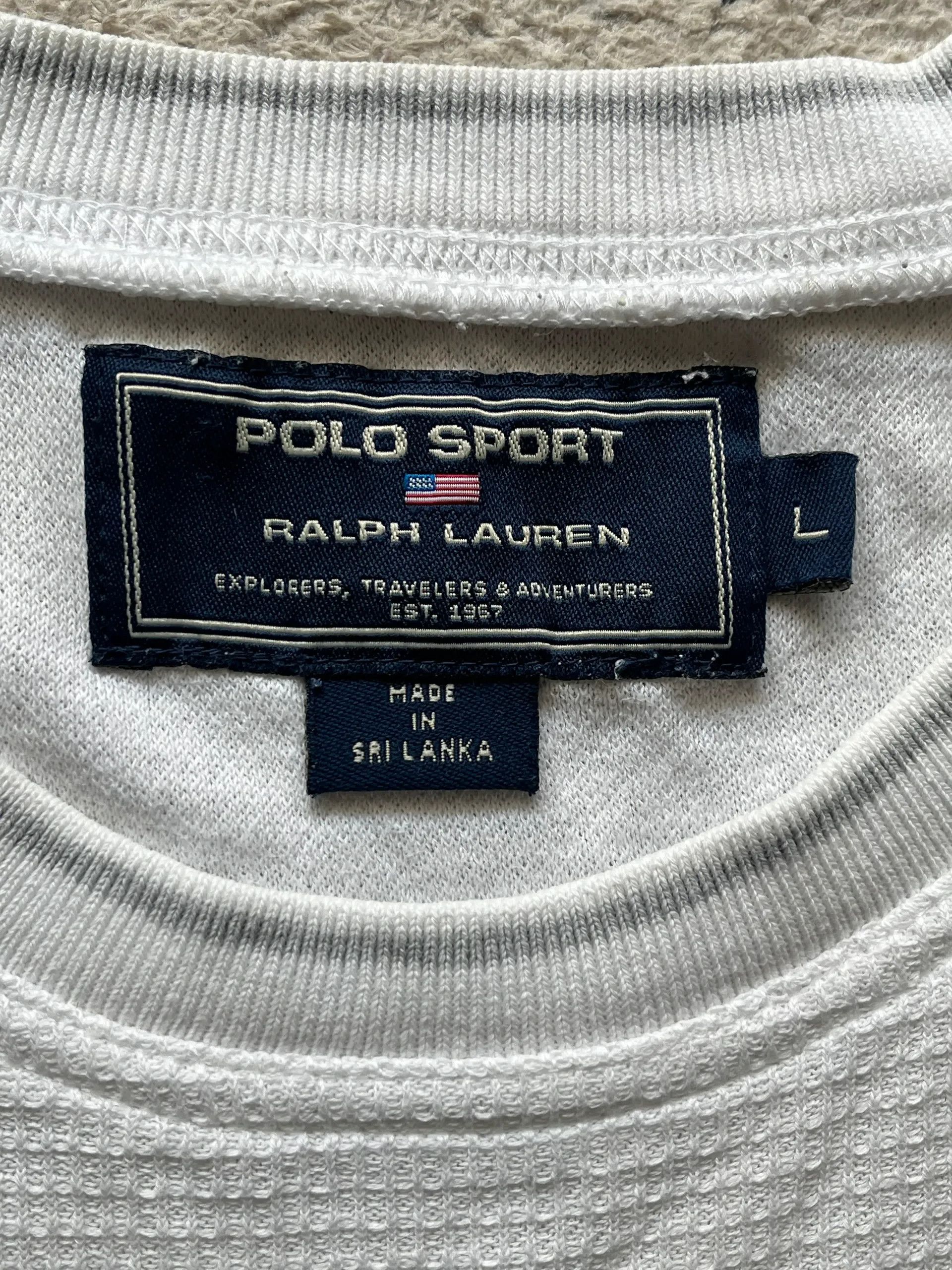 Polo Ralph Lauren OG Ralph Lauren Polo Sport Made in Sri Lanka Sz L T-Shirt Size US L / EU 52-54 / 3 - 3 Thumbnail
