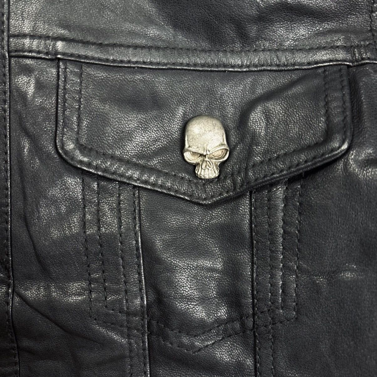 JACKROSE Archive Collars - Skull Button Western Leather Jacket Size US M / EU 48-50 / 2 - 1 Thumbnail