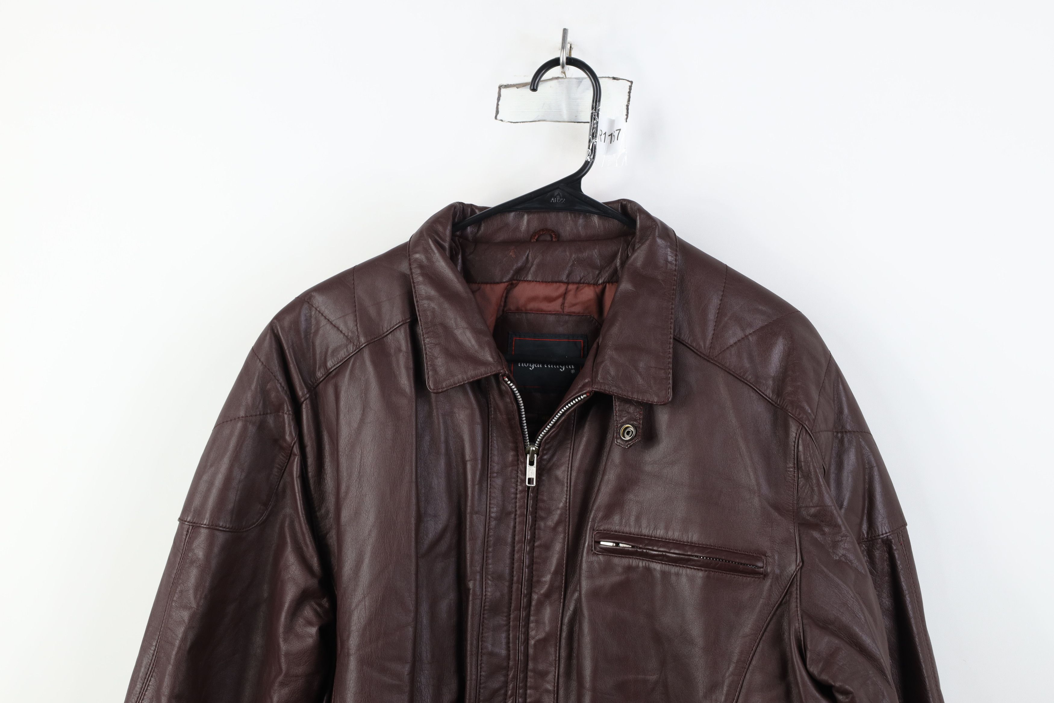 Vintage Vintage 70s Streetwear Cafe Racer Bomber Jacket Oxblood Red Size US XXL / EU 58 / 5 - 2 Thumbnail