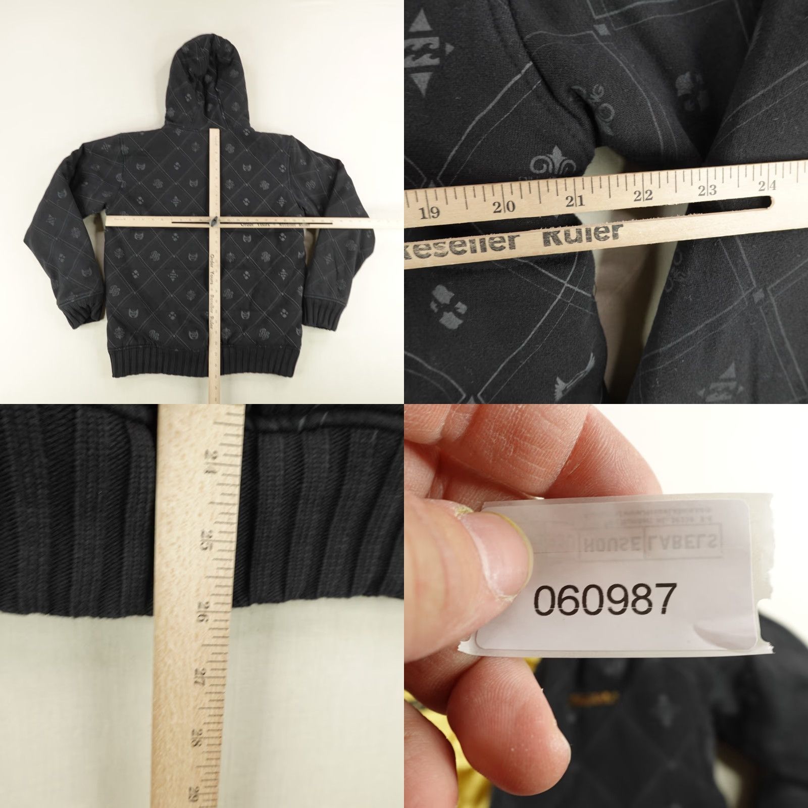 Billabong Vintage Billabong Jacket Mens Large Black Gold All Over Print AOP Hoodie Y2K Size US L / EU 52-54 / 3 - 8 Thumbnail