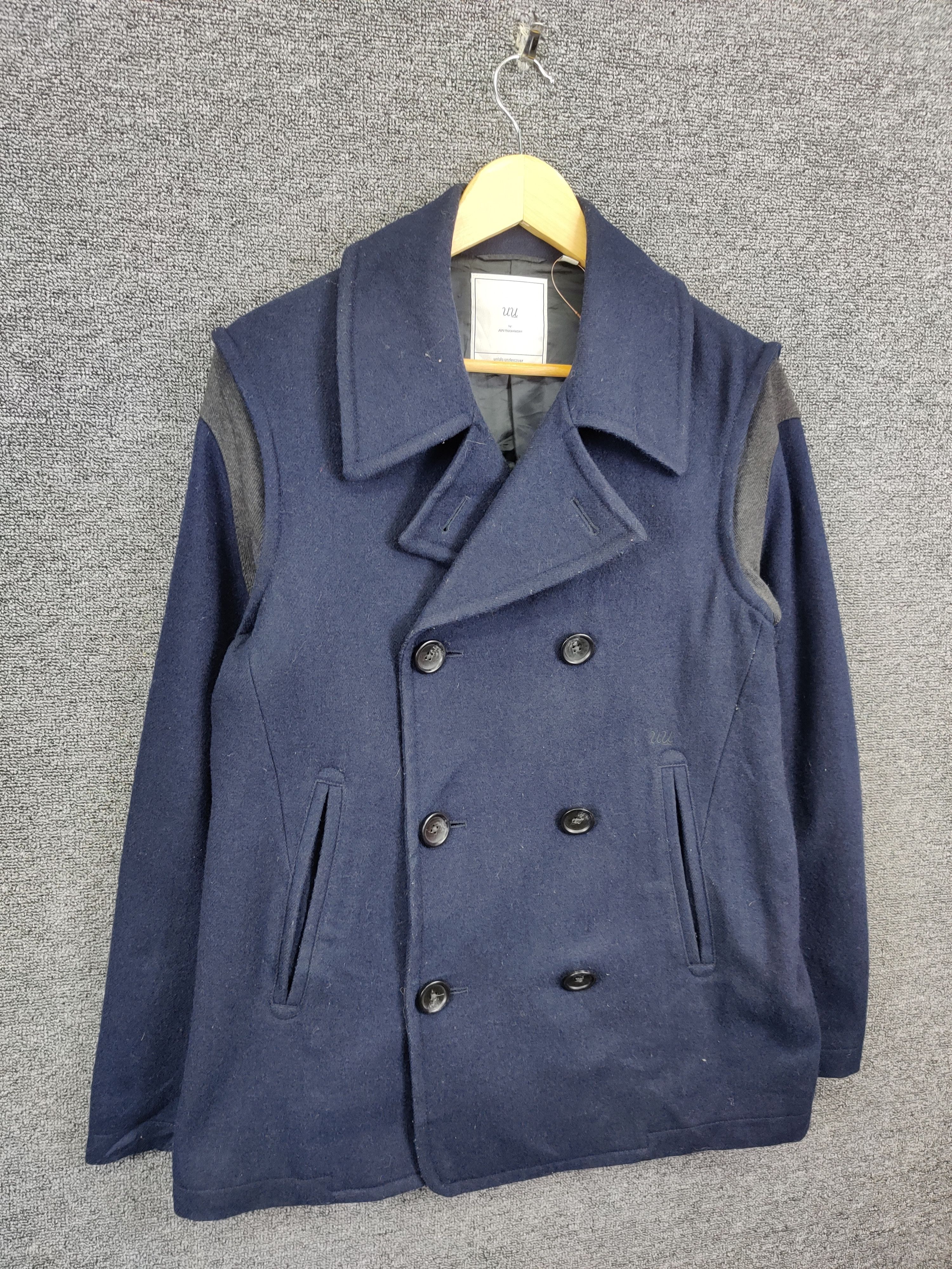 Jun Takahashi Uniqlo Undercover Jun Takahashi Wool Double Breasted Coat Size US M / EU 48-50 / 2 - 5 Thumbnail