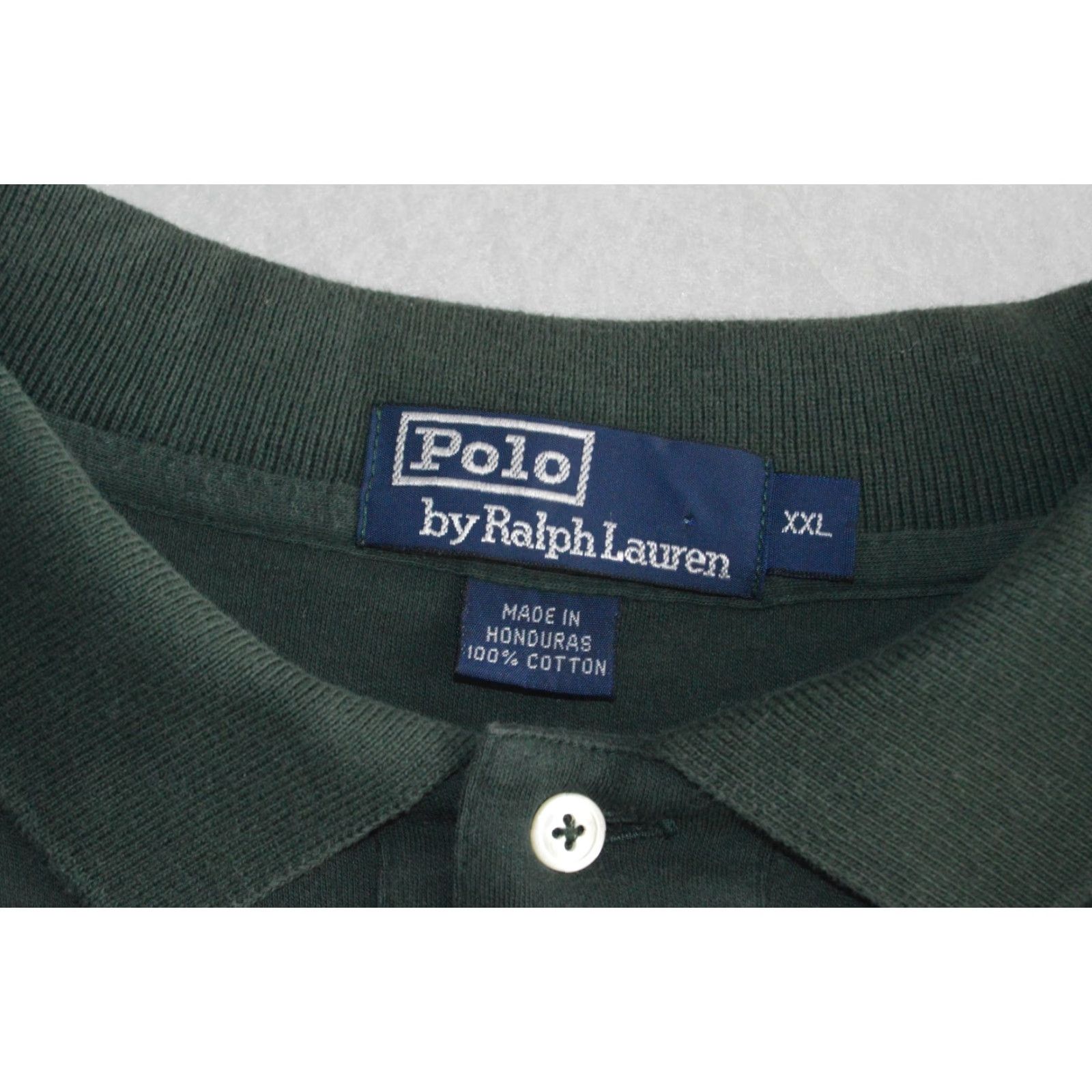 Polo Ralph Lauren VINTAGE Polo Ralph Lauren Polo Shirt SS Men XXL Green Cotton Embroidered Logo Polo Size US XXL / EU 58 / 5 - 4 Thumbnail