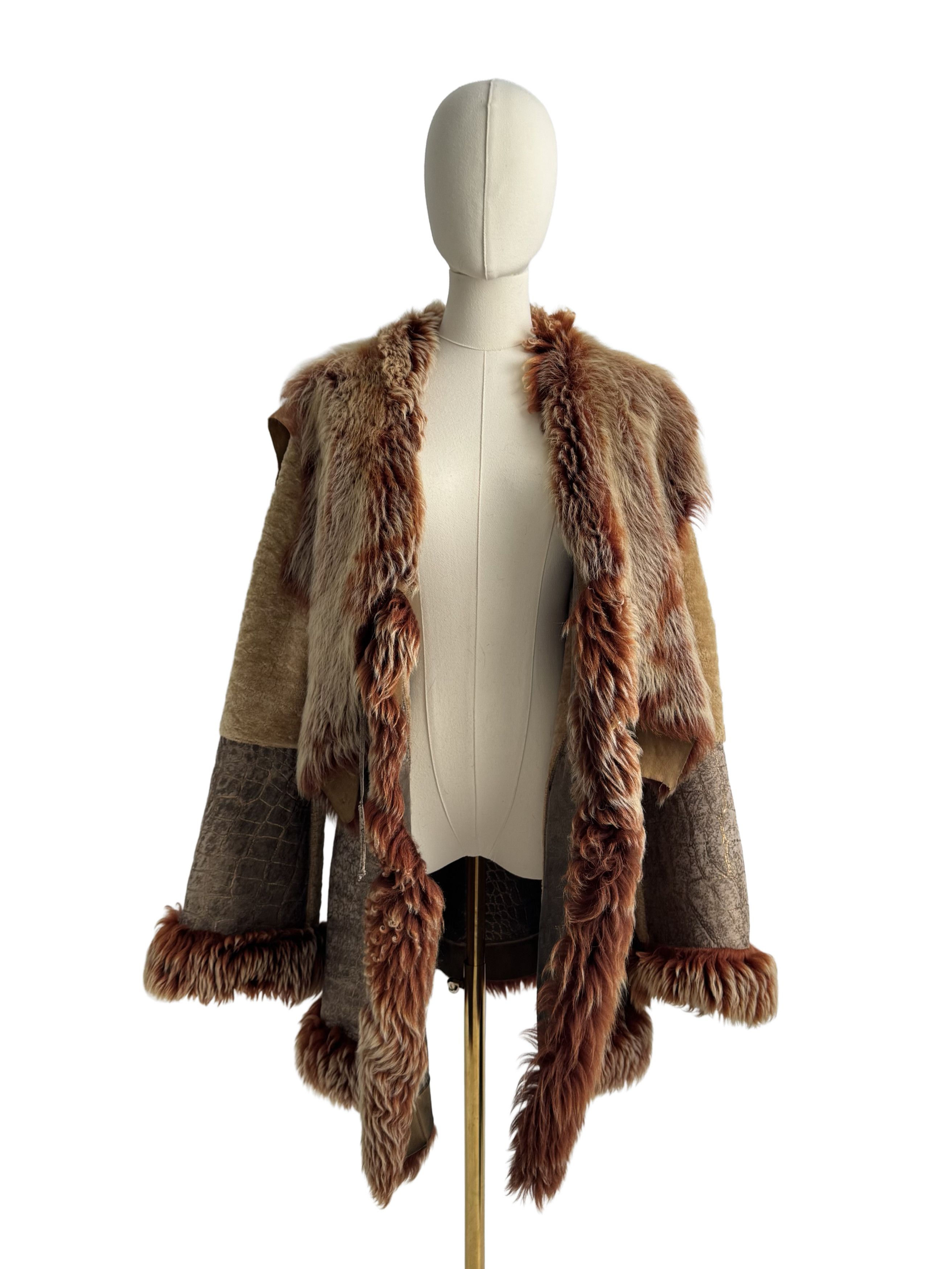 Vintage Vintage Real Sheepskin Coat Size L / US 10 / IT 46 - 3 Thumbnail