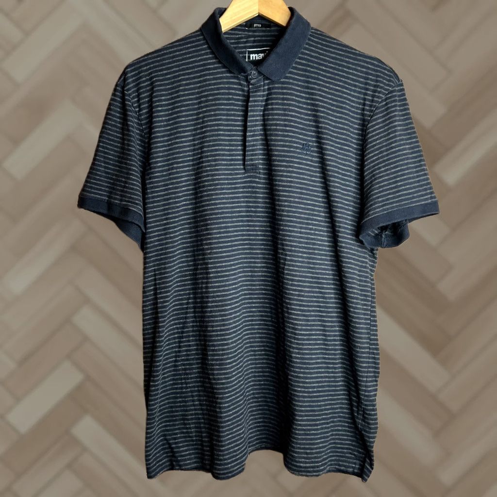 Mavi Mavi Polo Shirt Mens 2XL Blue Short Sleeve Slim Knit Polo Shirt 2XL Mens Slim Blue Knit Shirt Size US XXL / EU 58 / 5 - 1 Thumbnail