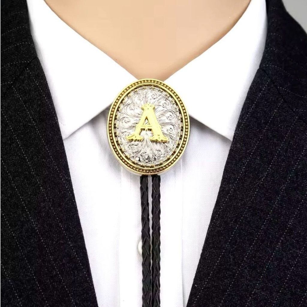 Other Bolo Tie Initial R Mens Casual Western Cowboy Accessory Size ONE SIZE - 7 Thumbnail