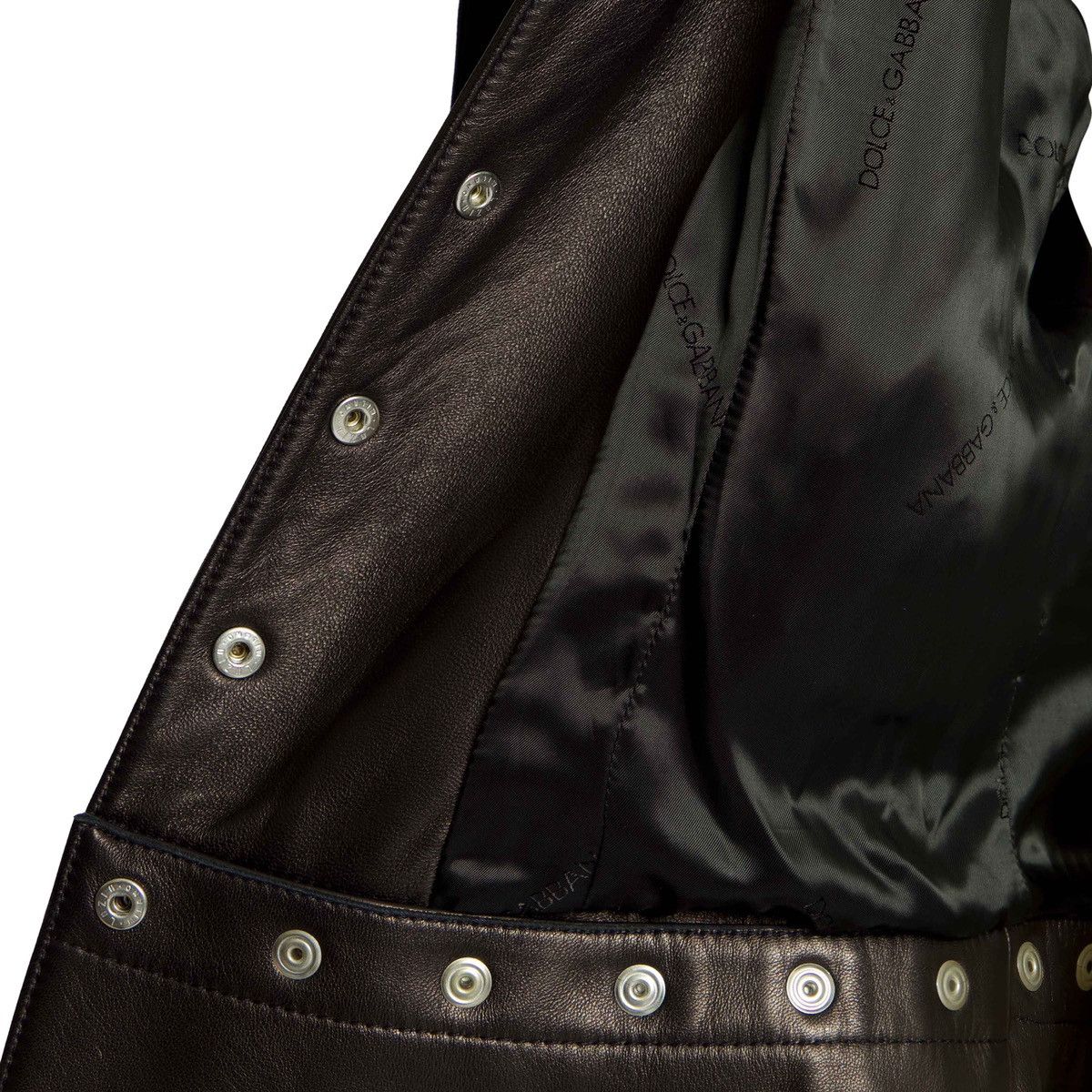 Dolce & Gabbana 2003 snap leather jacket Size M / US 6-8 / IT 42-44 - 7 Thumbnail