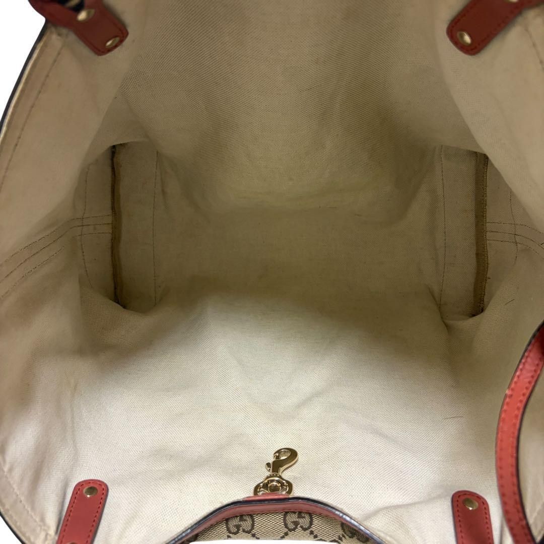 Gucci Gucci - GG Canvas Tote Bag Beige Preloved Size ONE SIZE - 9 Thumbnail
