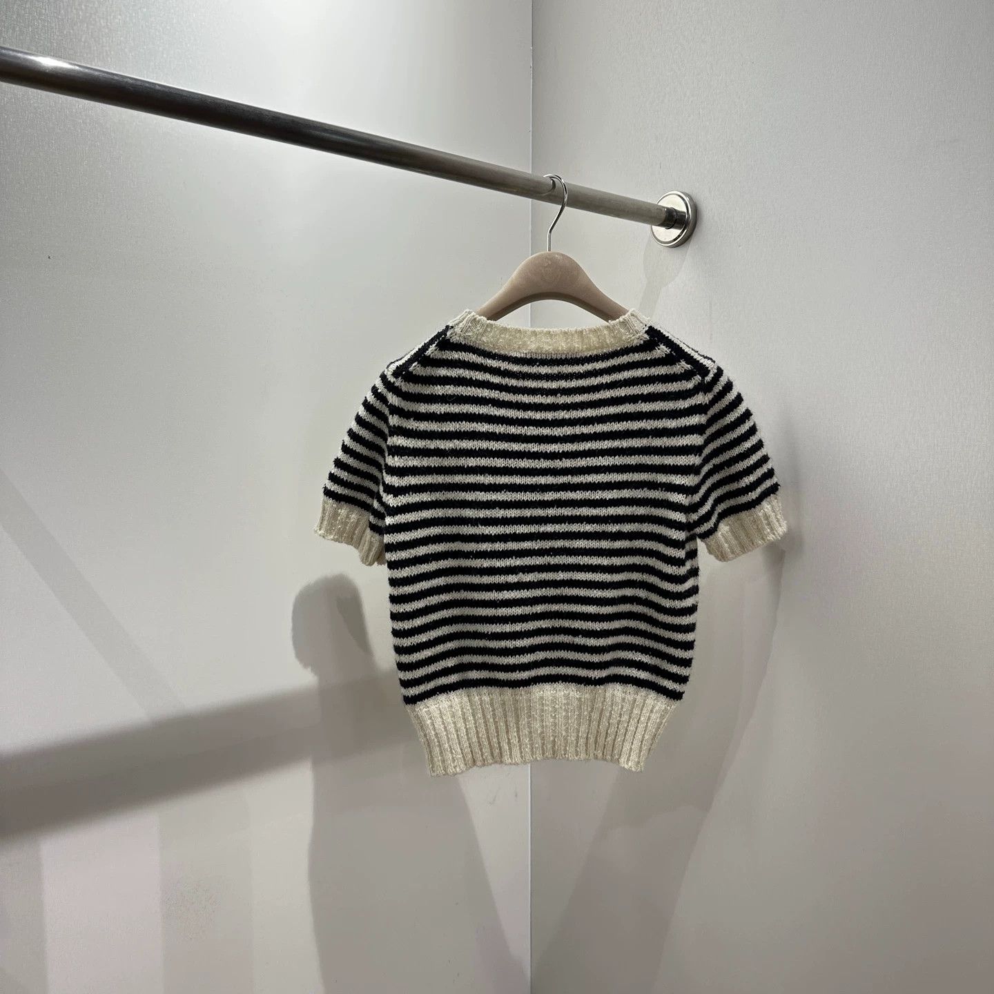 Christian Dior Monsieur Dior striped star slogan knit tee 38 cotton Size S / US 4 / IT 40 - 2 Thumbnail