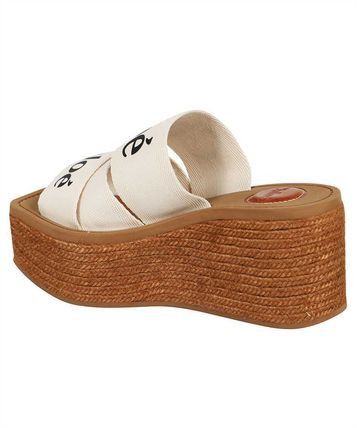 Chloe o1loc1c1024 Woody Wedges in White Size US 10 / IT 40 - 3 Thumbnail