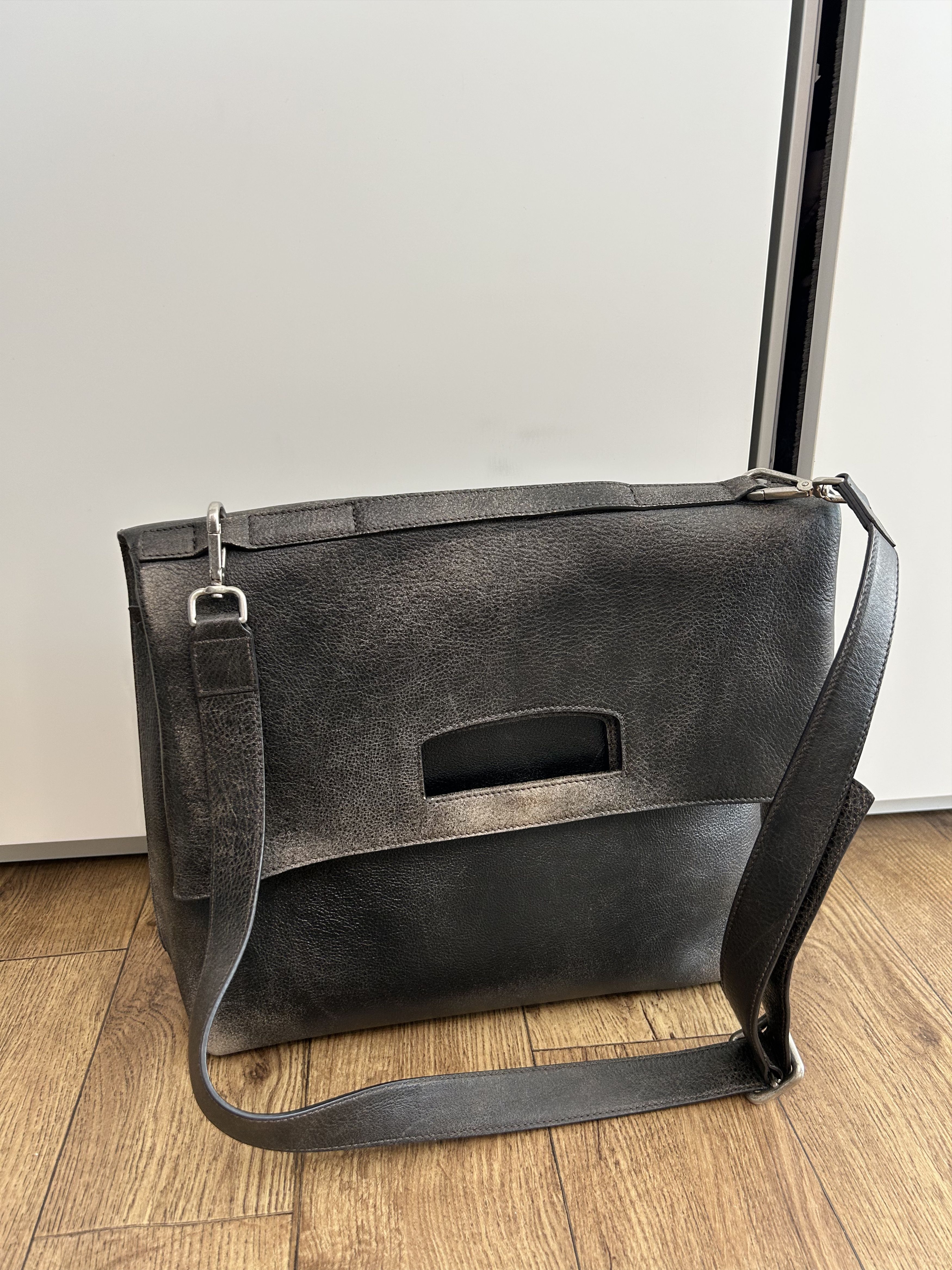 Maison Margiela MAISON MARGIELA Dirty-Wash Messenger Bag Size ONE SIZE - 3 Thumbnail