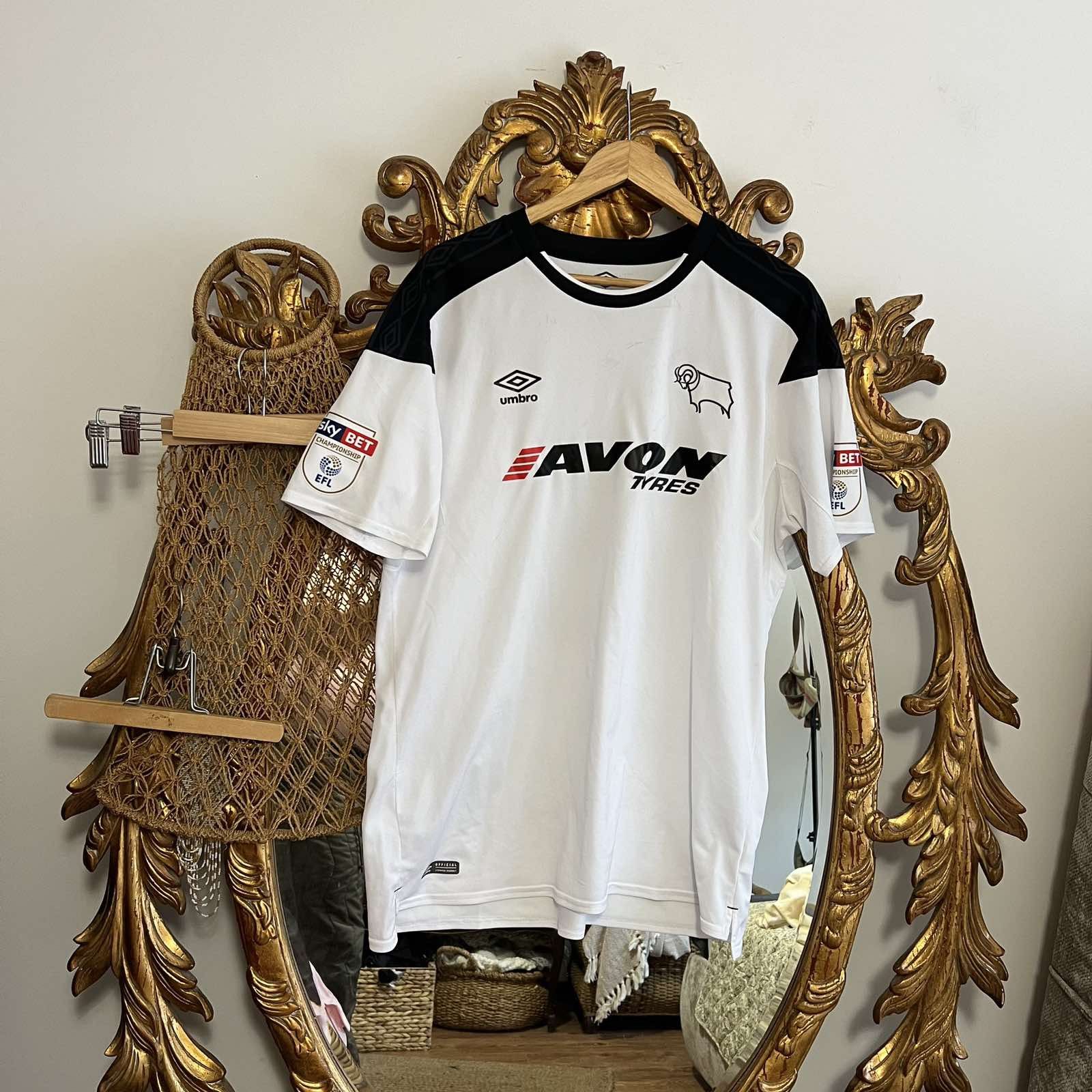 Umbro Umbro Derby County Home Kit #6 Keogh Soccer Jersey Sz XL Size US XL / EU 56 / 4 - 2 Thumbnail