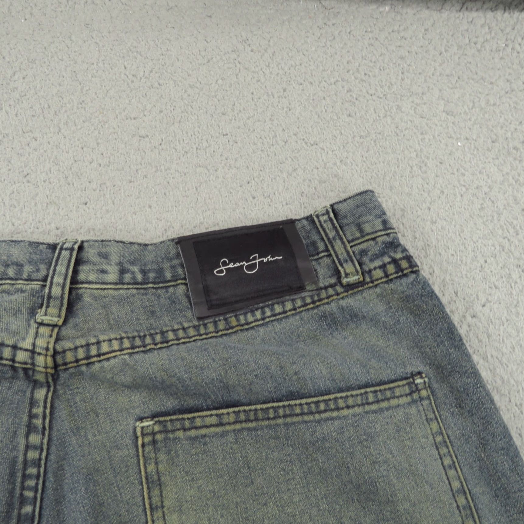Sean John VINTAGE Sean John Jeans 5-Pocket Cargo Wide-Leg 34 Men Denim Blue 90s Grunge Hip Hop 32 Inseam Harvested in Hong Kong Mens Size US 34 / EU 50 - 7 Thumbnail