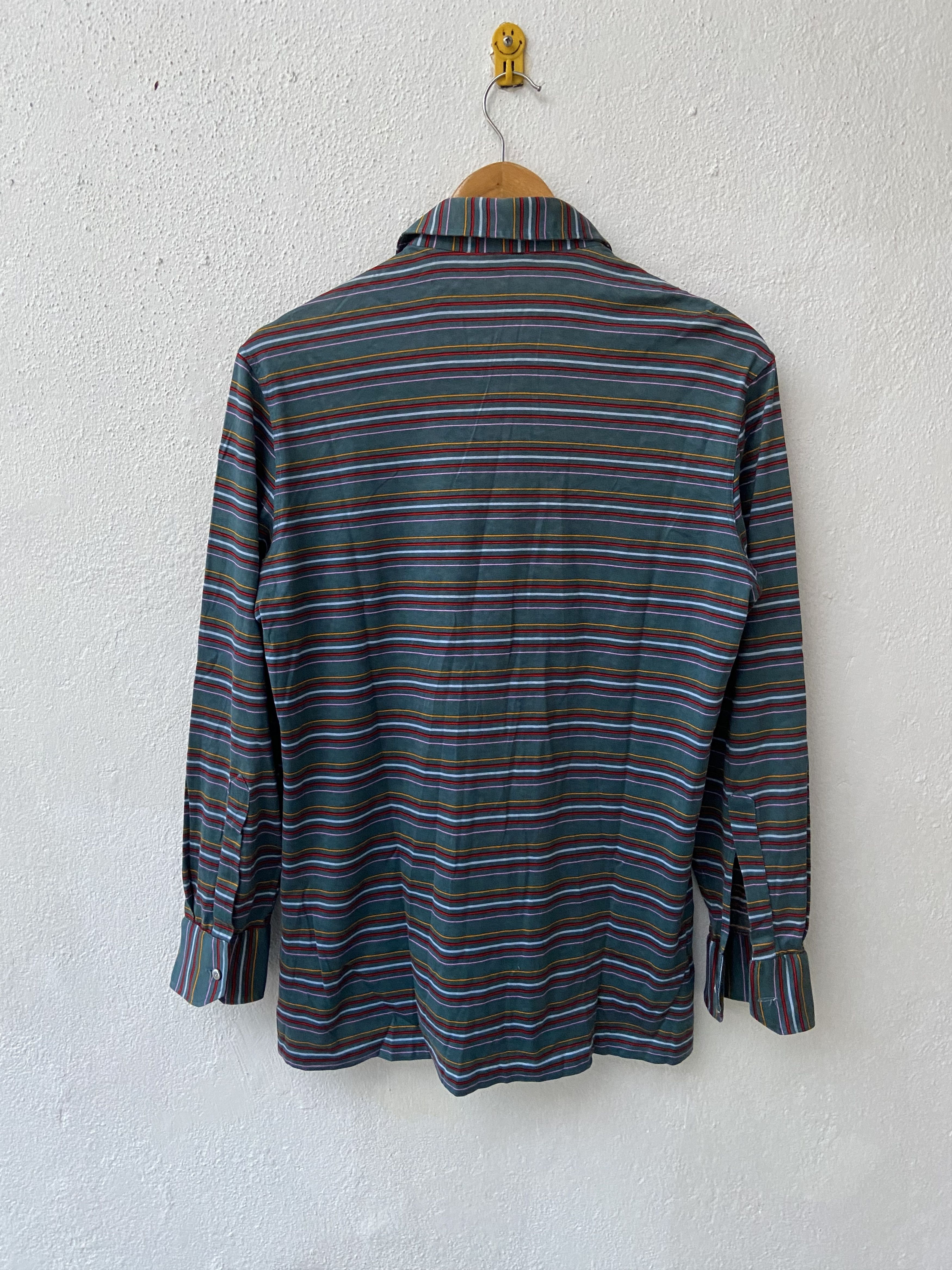 Celine Celine multicolour striping small Arc de Triomphe Polo Size US M / EU 48-50 / 2 - 2 Thumbnail