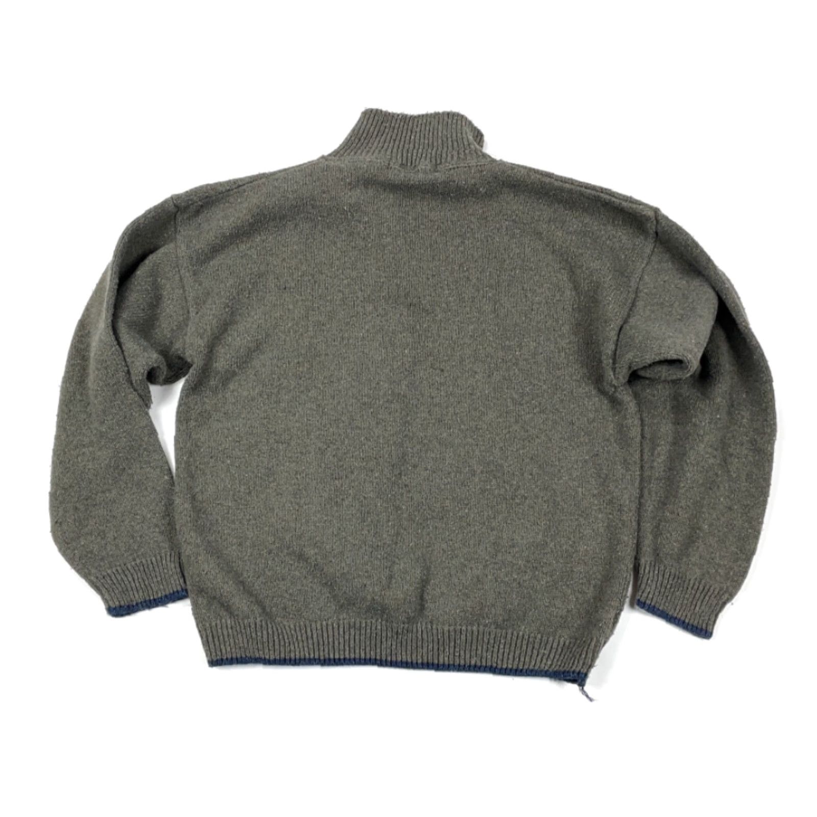 Vintage VINTAGE Liberty 1/4 Zip Sweater Shirt Adult Large Green Cotton USA 90s Classic Dad Preppy Heavyweight Knit Mens Size US L / EU 52-54 / 3 - 2 Thumbnail