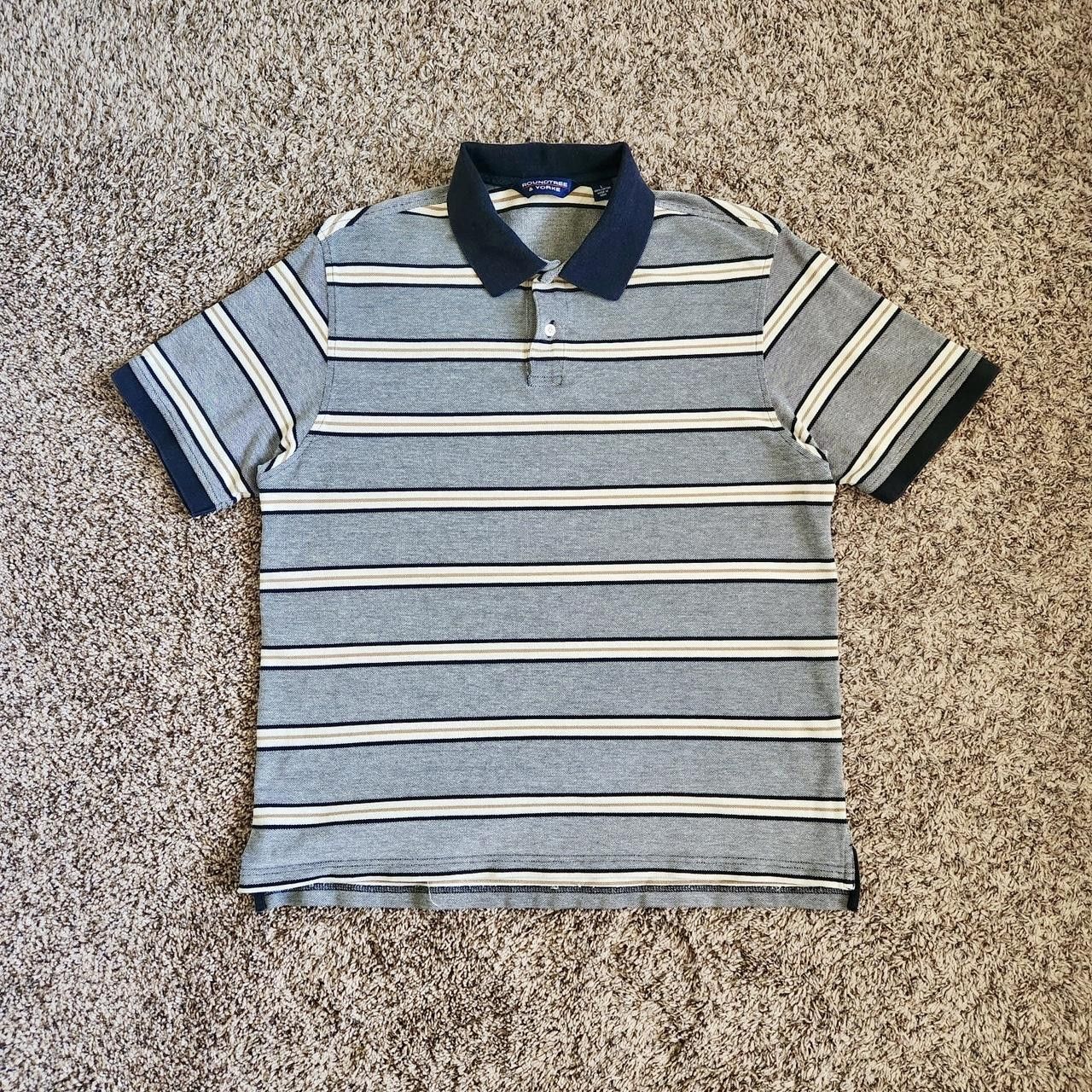 Roundtree & Yorke Roundtree & Yorke Golf Polo Striped Shirt Vintage Size US M / EU 48-50 / 2 - 1 Thumbnail