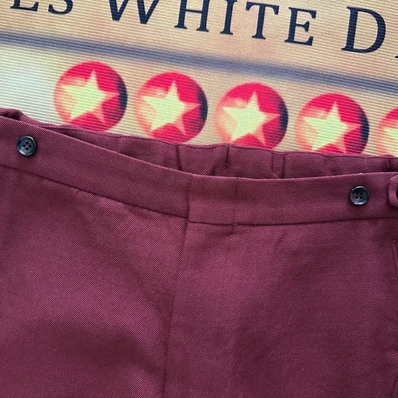 Comme des Garcons Comme Des Garcons size S Burgundy Wool Trousers Size US 27 - 4 Thumbnail