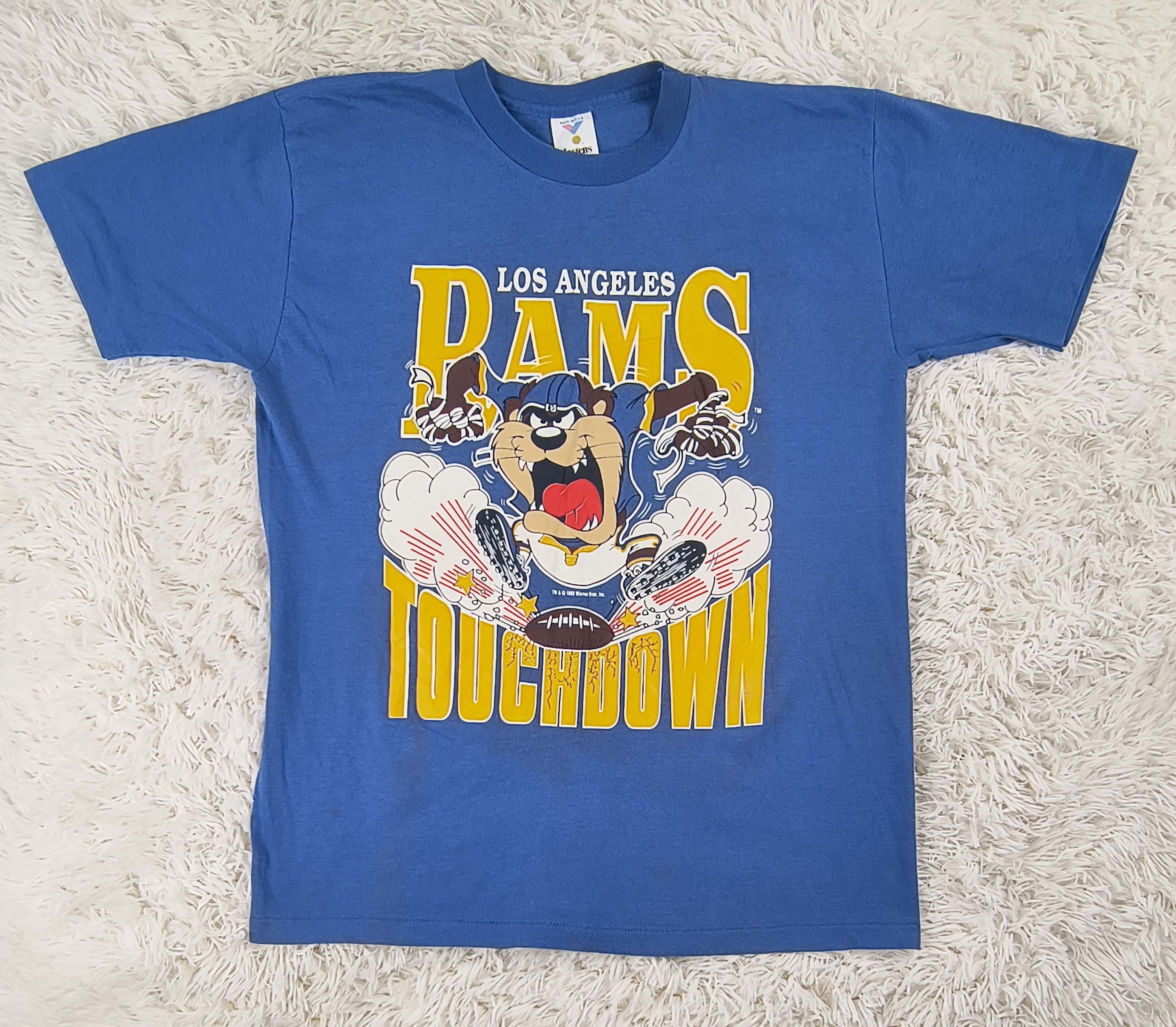 Warner Bros Vintage LA Rams Taz 1990 tee Size US M / EU 48-50 / 2 - 2 Thumbnail