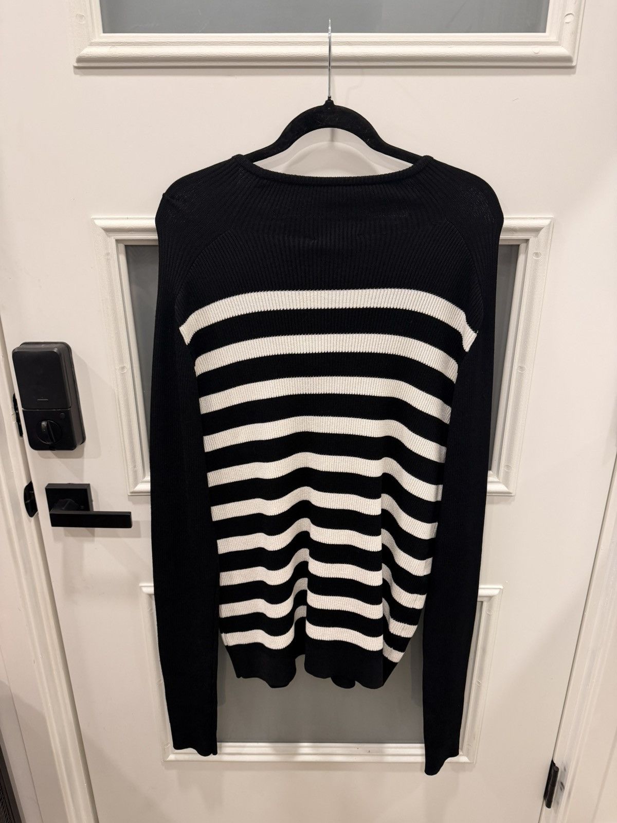 Balmain Striped Zip Sweater Size US XL / EU 56 / 4 - 2 Thumbnail