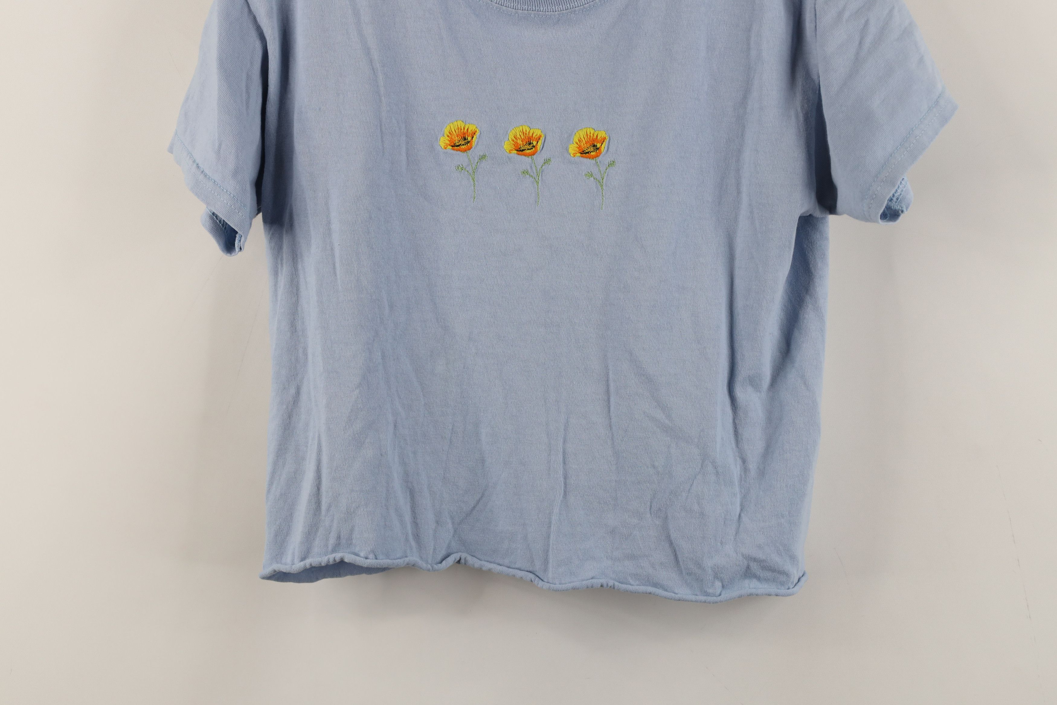 Vintage Vintage J Galt Flower Cropped Short Sleeve T-Shirt USA Size ONE SIZE - 3 Thumbnail