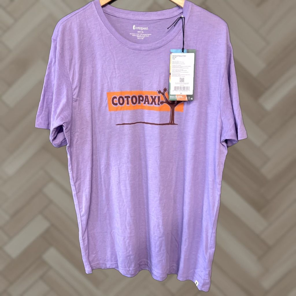Cotopaxi VINTAGE Cotopaxi Mens Hello Desert Purple NWT Shirt 2XL XXL Short Sleeve Purple Mens T-Shirt Size US XXL / EU 58 / 5 - 1 Thumbnail