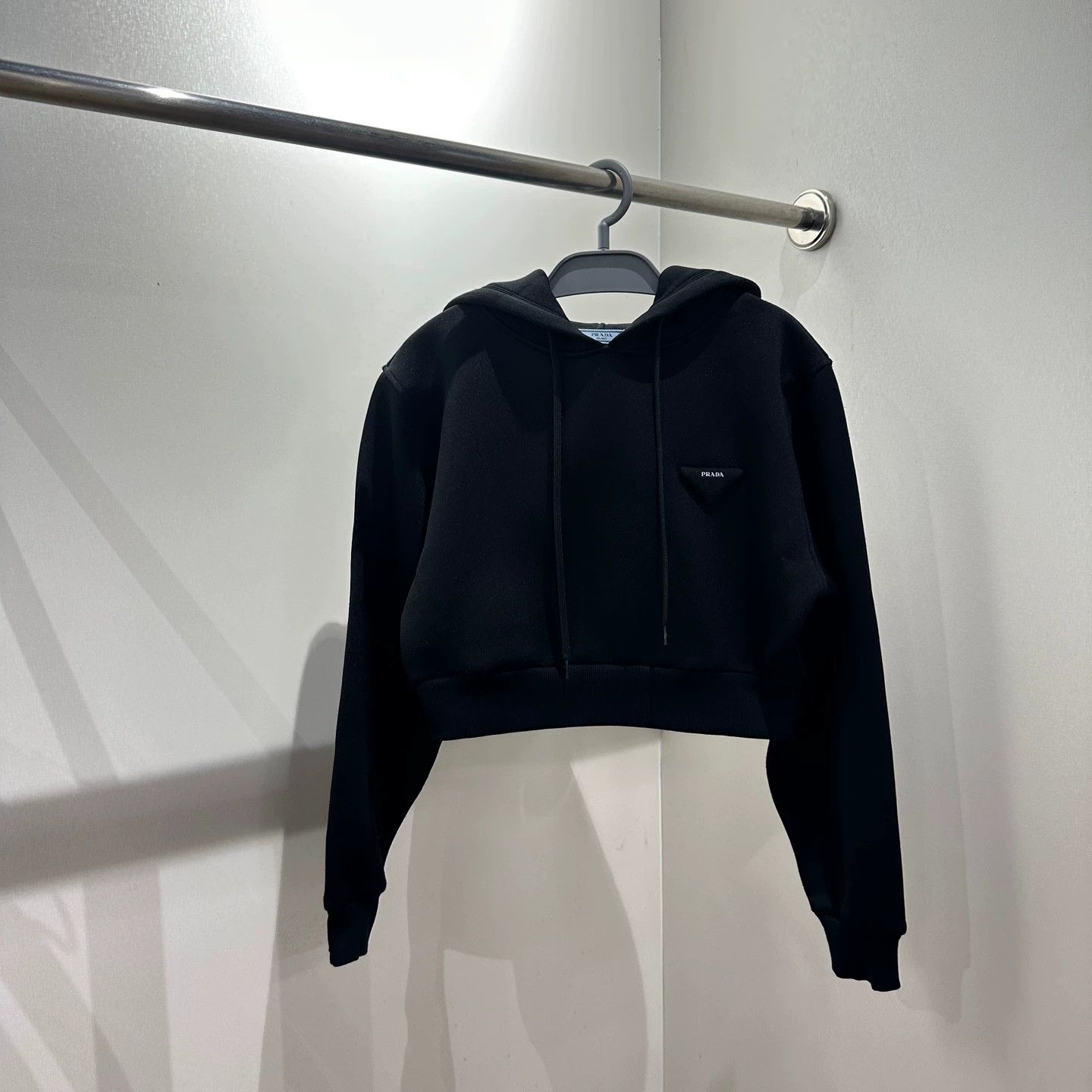 Prada Prada Triangle Logo Space Cotton Hoodie may391 XS Size XS / US 0-2 / IT 36-38 - 1 Thumbnail