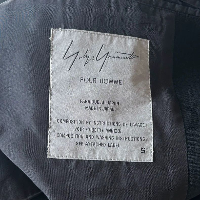 Yohji Yamamoto Yohji Yamamoto Yohji Yamamoto Black Suit Jacket with Embro Size US S / EU 44-46 / 1 - 6 Thumbnail
