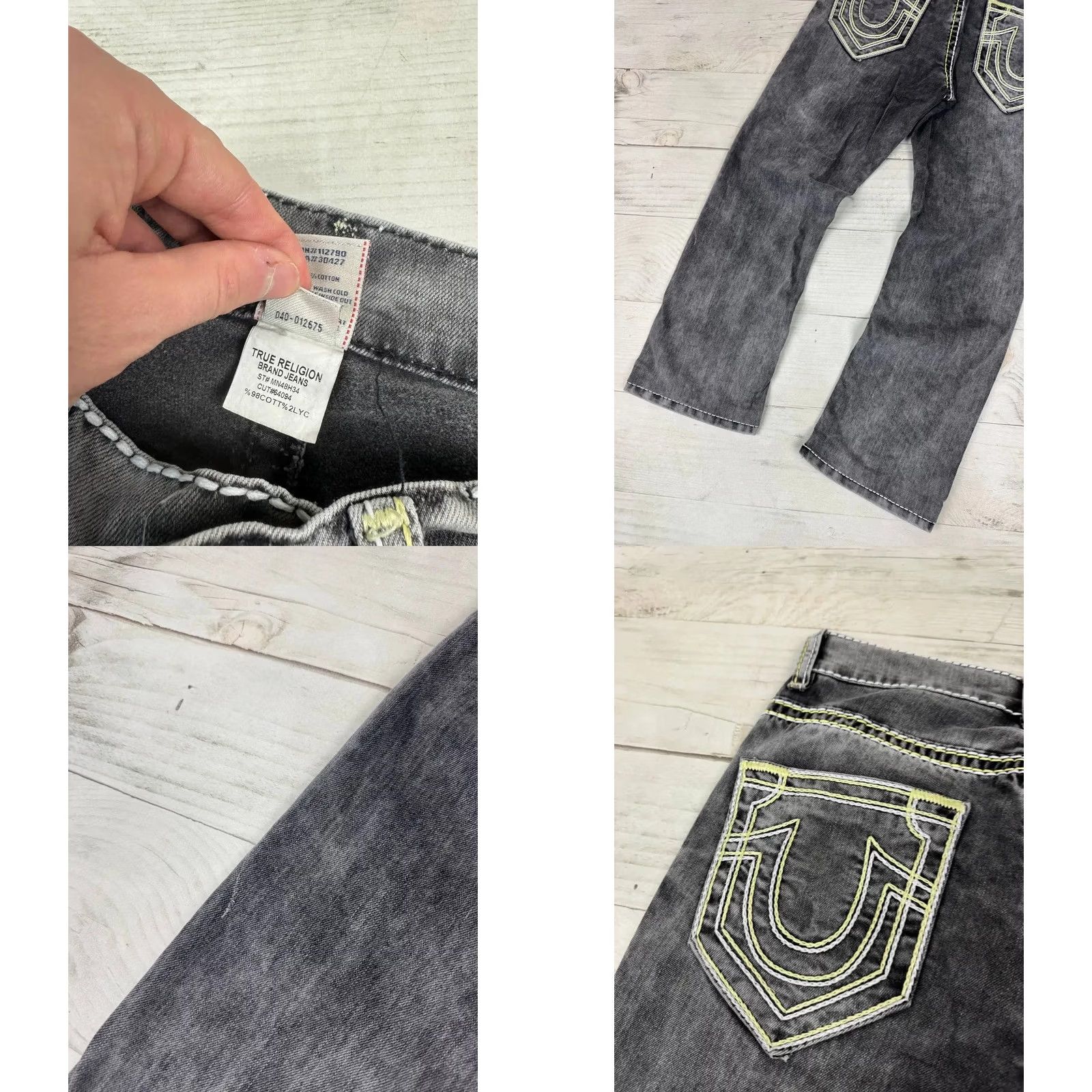 True Religion VINTAGE True Religion Jeans MEn Size 33 Gray Straight 90s Y2K Size US 33 - 10 Thumbnail