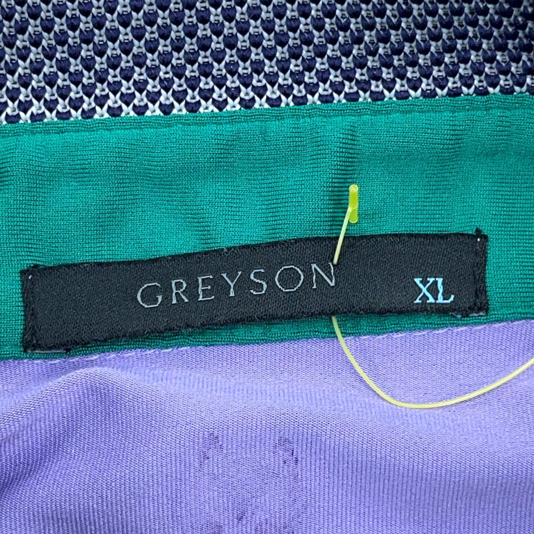 Vintage Greyson Polo Shirt Men XL Purple Performance Golf Culb Resort Sting Ray Print Shirt XS? Size US XL / EU 56 / 4 - 3 Thumbnail
