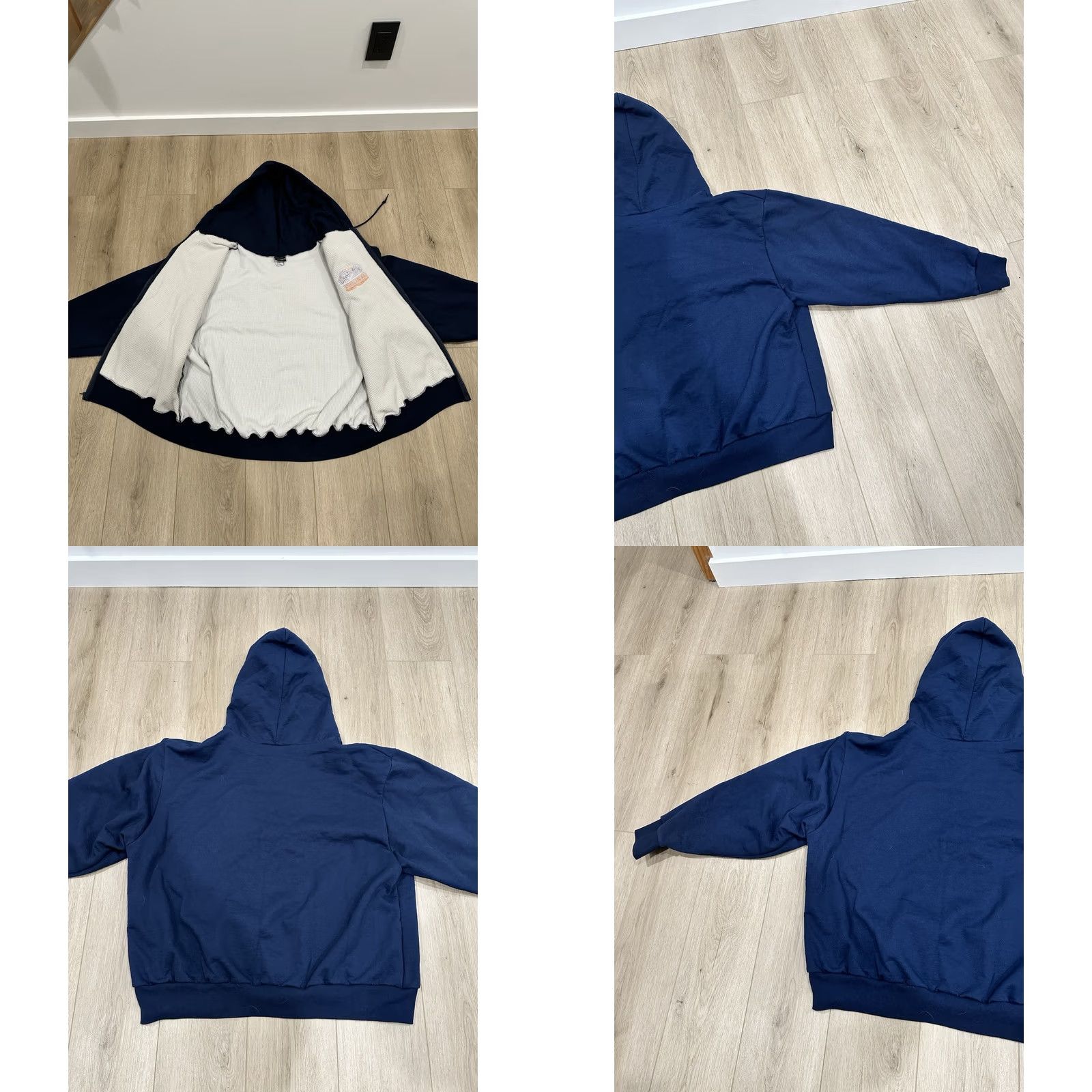 Vintage VINTAGE Camber Hoodie Men 3XL Full Zip Sweatshirt Blue Thermal Lined Fleece Cotton Blend knit Regular 90s Size US XXL / EU 58 / 5 - 8 Thumbnail