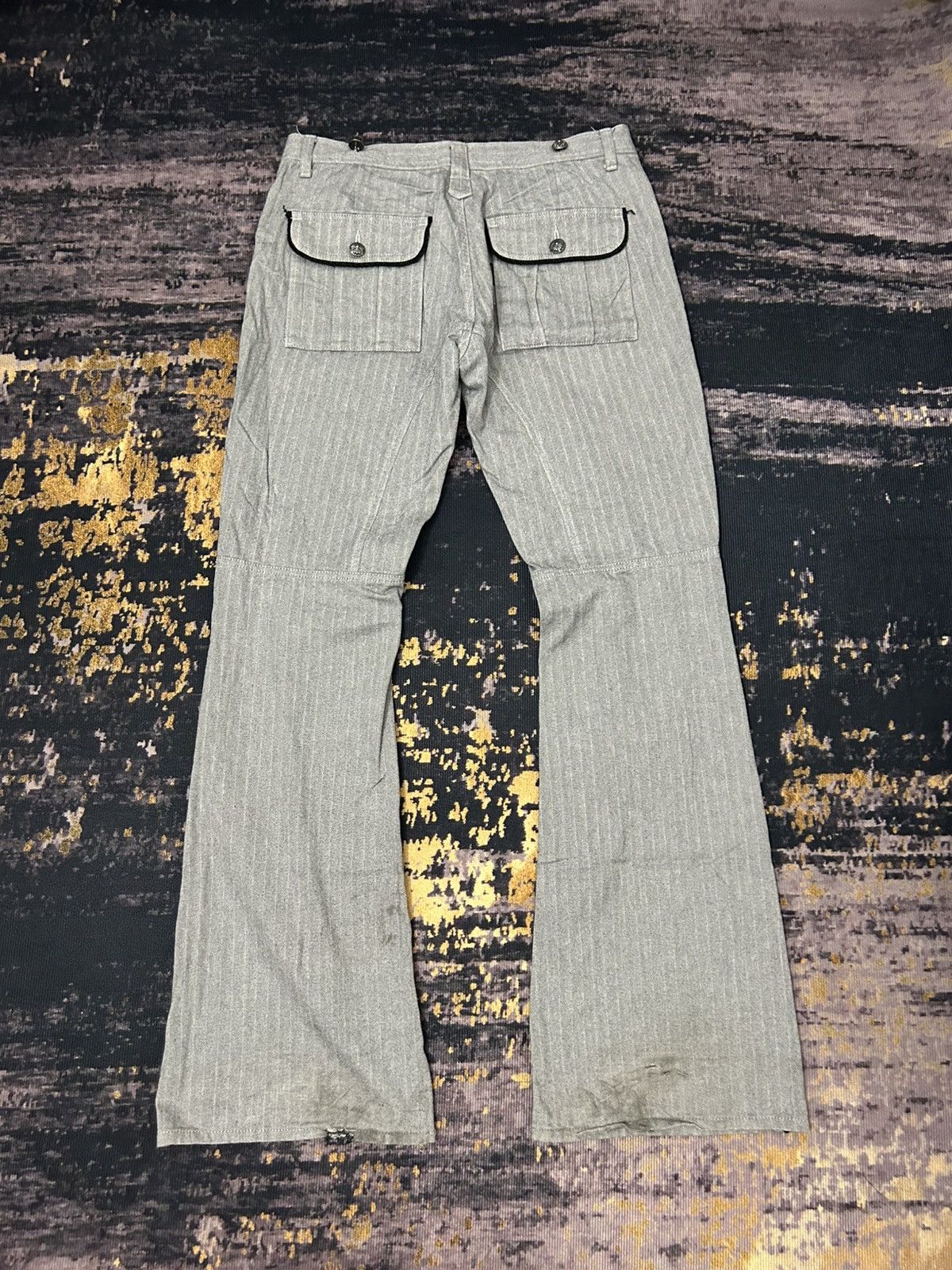 Tornado Mart Japanese Brand Blutenblatt Cross Button Flare Pants Size US 32 / EU 48 - 5 Thumbnail