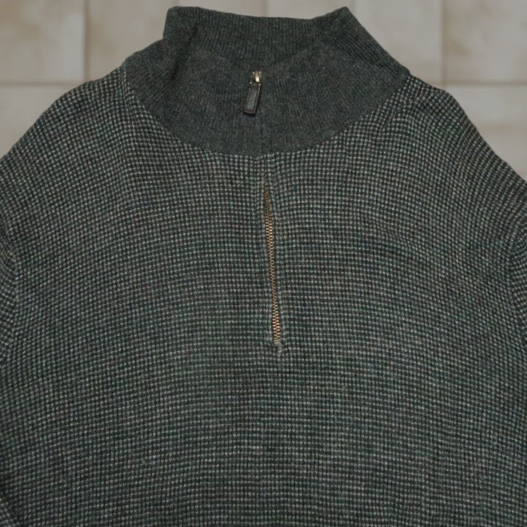 Polo Ralph Lauren VINTAGE Polo Ralph Lauren Sweater Shirt Mens Large Gray 1/4 Zip All Seasons Wool Knitted Pullover Slim L? Size US L / EU 52-54 / 3 - 1 Thumbnail