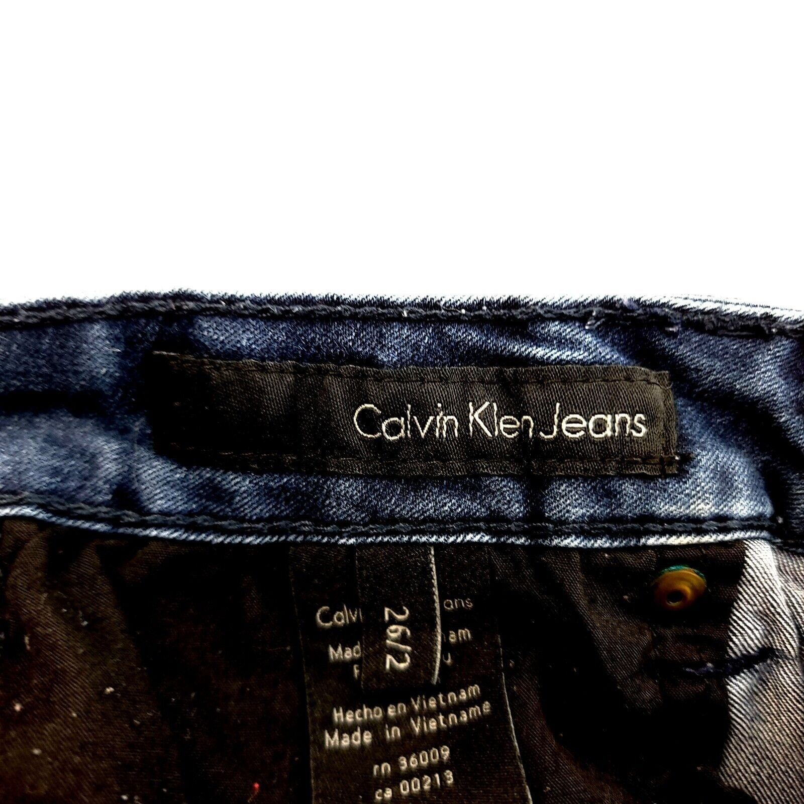 Calvin Klein Calvin Klein Ultimate Skinny Dark Blue Denim Jeans 26/2 Mid Size US 28 / EU 44 - 7 Thumbnail