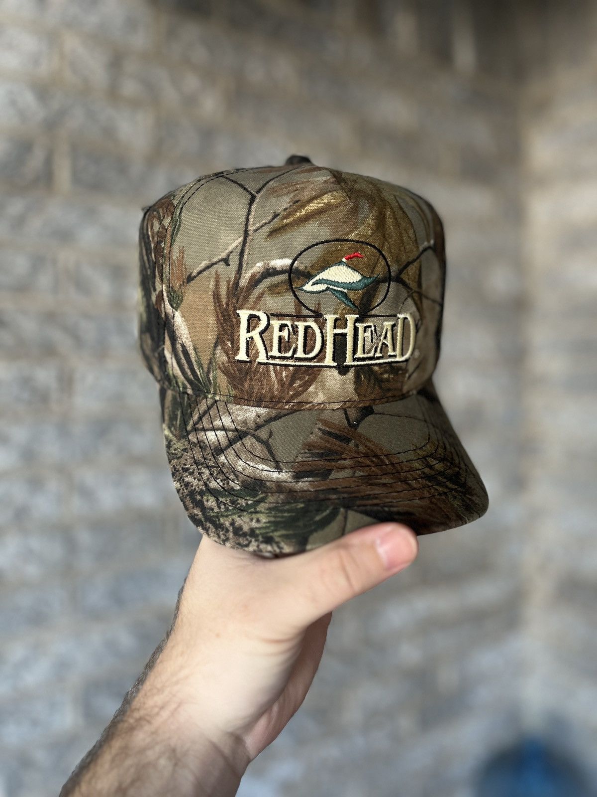 Sports Specialties × Vintage Vintage Real Tree Red Head Camo SnapBack Hat Size ONE SIZE - 1 Thumbnail